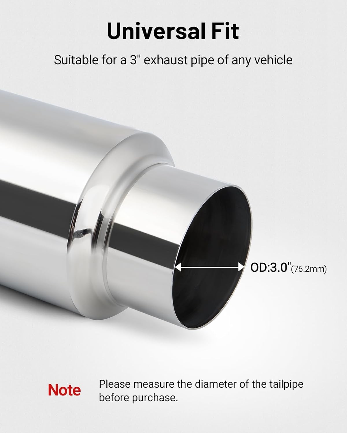 speedlab 3.0 Inch Inlet 4.0 Inch Outlet Exhaust Muffler 3.0″ to 4.0″Universal