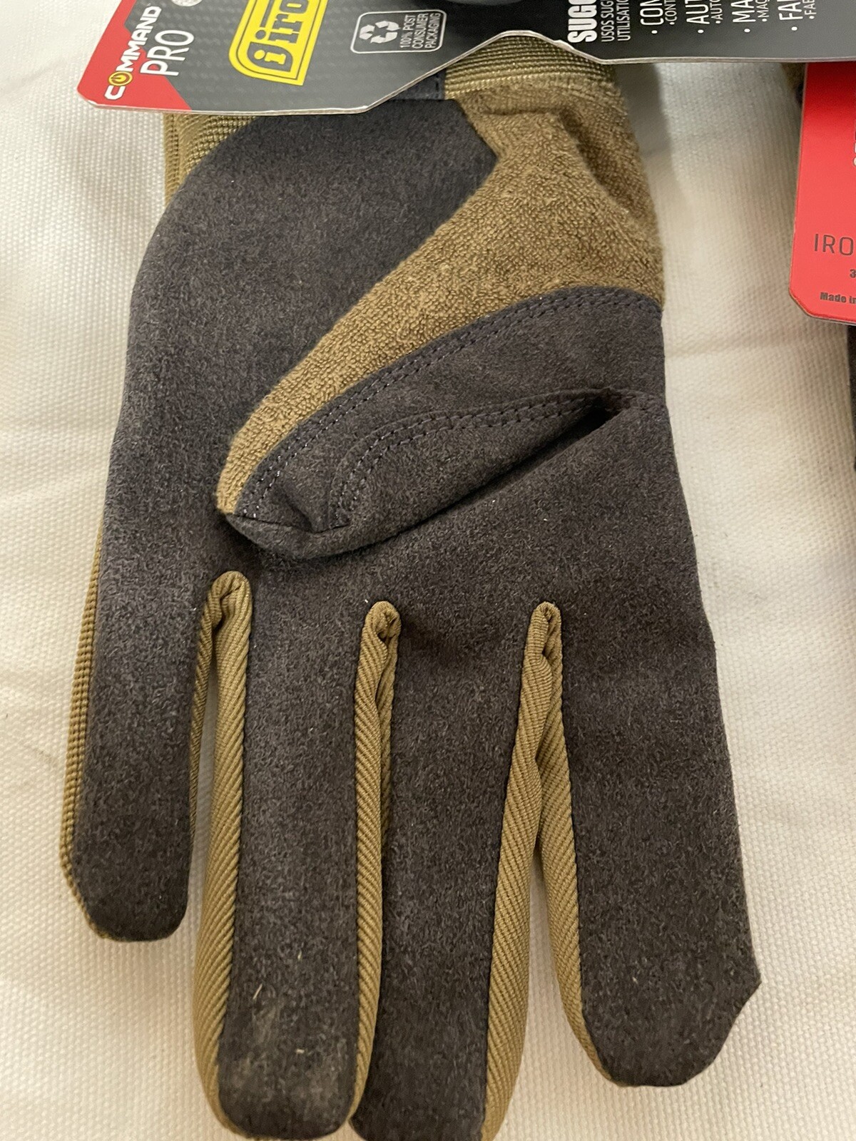 (2) Pair Ironclad Command Pro, IEX-PPG-05-XL Touchscreen Gloves, Size 10 (XL)
