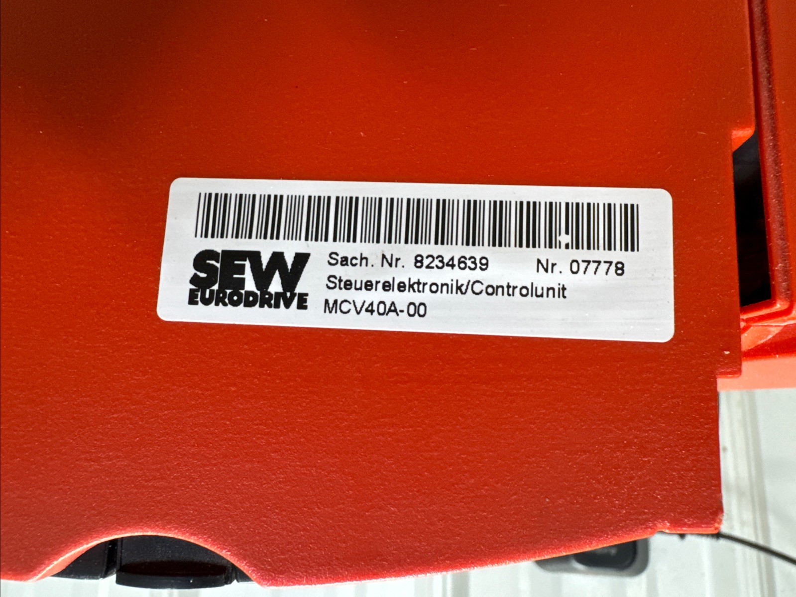 SEW EURODRIVE MOVIDRIVE MCV40A0220-503-4-00 08269165 08234639 MCV40A-00