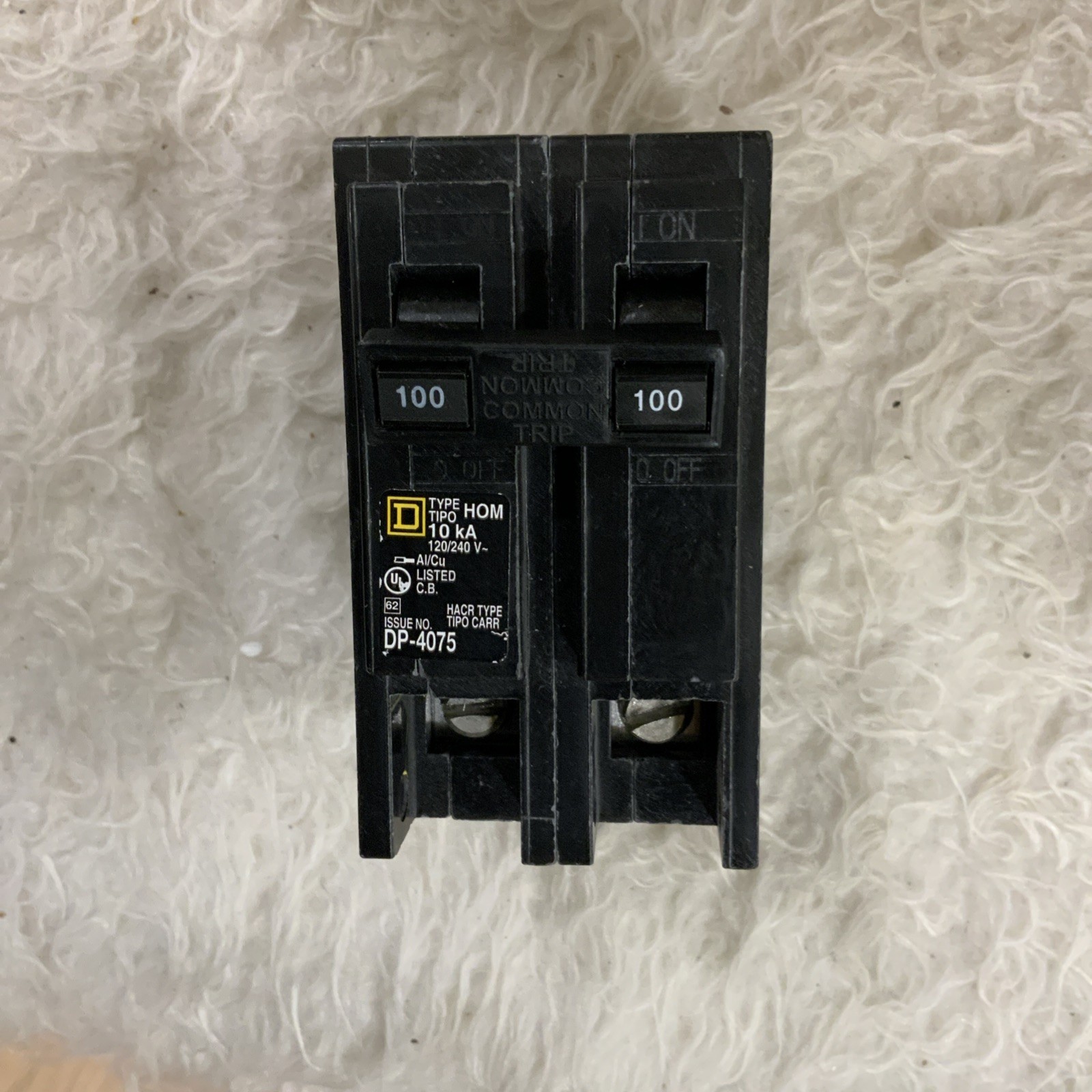 Homeline Square D HOM2100C 100 A Miniature Circuit Breaker