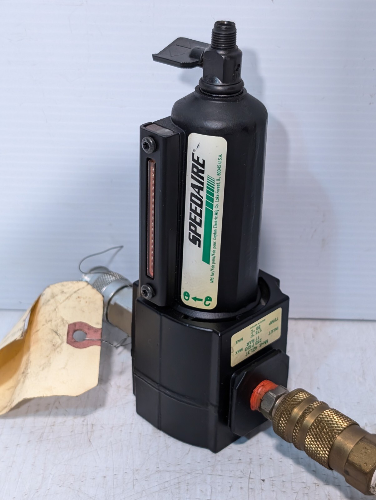 SpeedAire 4ZL37, Finite Filter C41S-2C06-016, Plastic Filter
