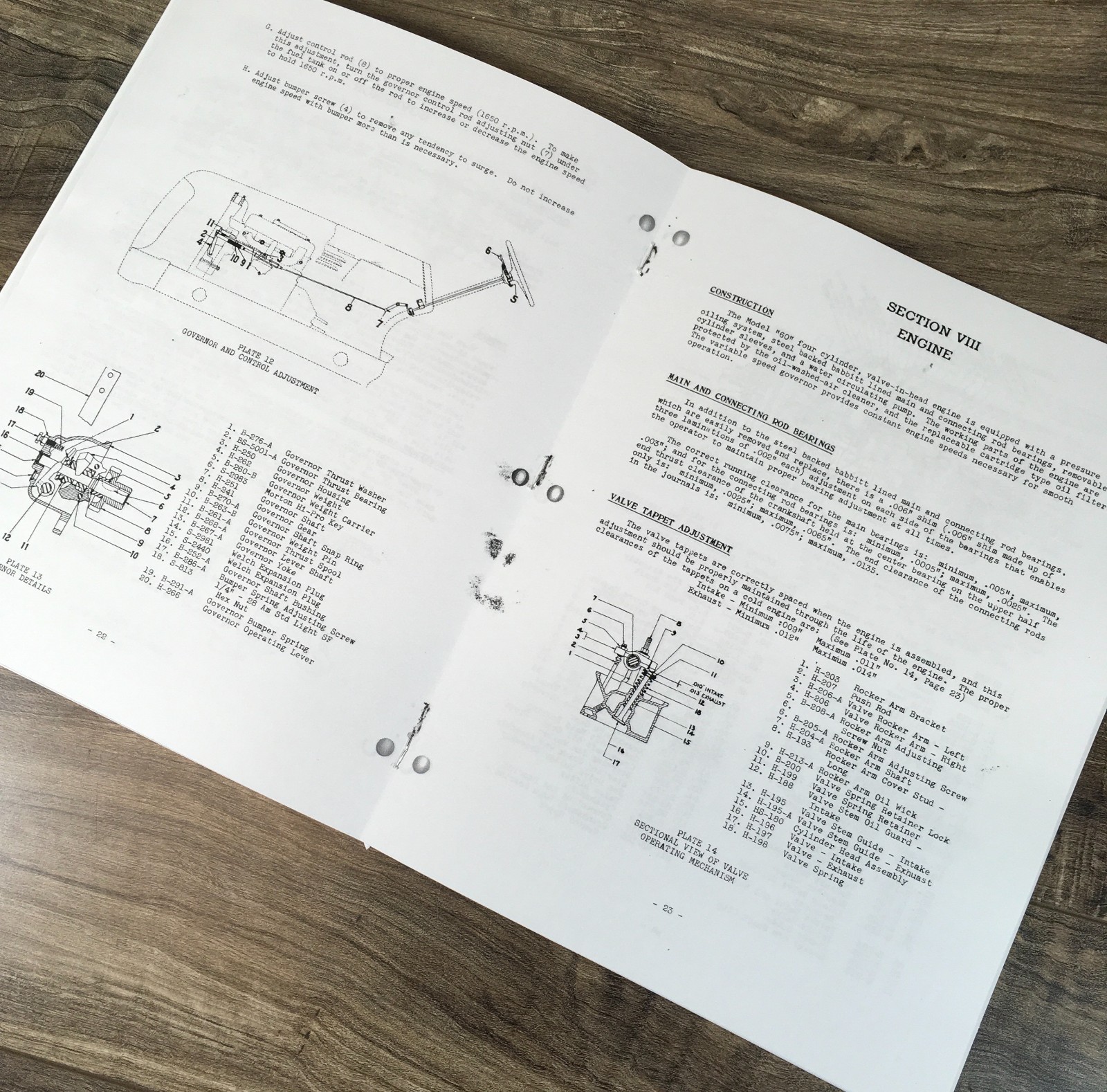 Oliver 60 Row Crop Tractor Parts Operators Manual Set Owners Catalog Book