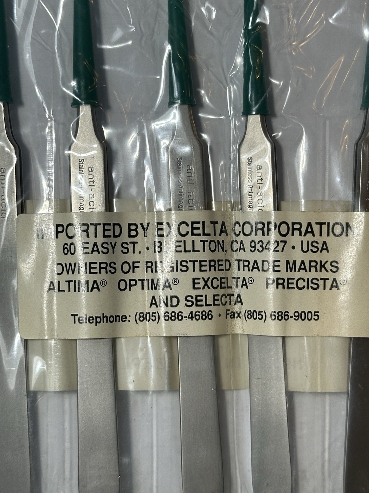 One Piece of Excelta Precision Antistatic Tweezers Made in Switzerland. 2ASA