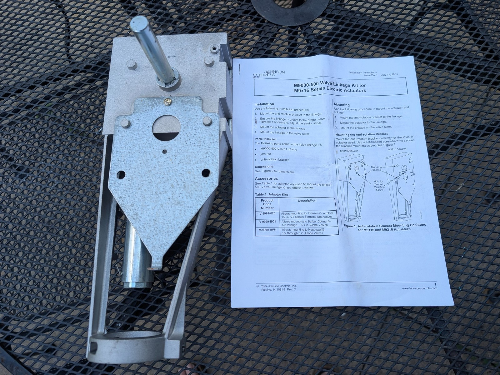 Johnson Controls M9000-500 Valve Linkage For Mounting M9X00 Actuators