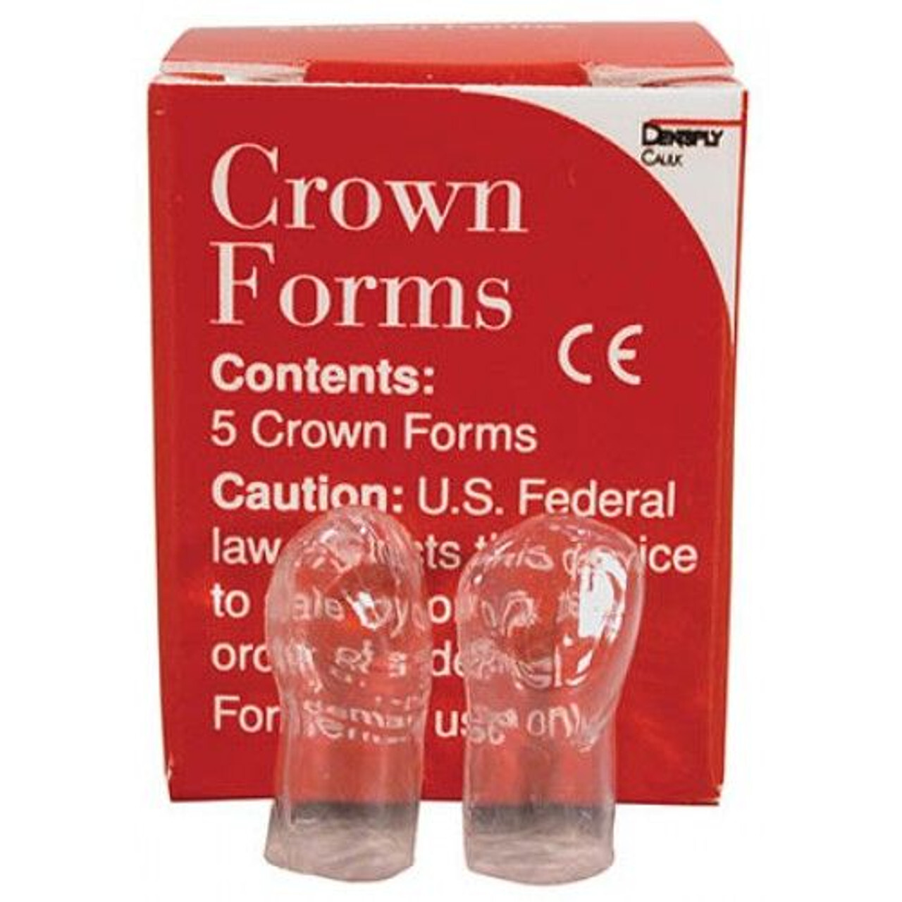 Dentsply Clear Crown Forms 5 Crowns Box OR MORE (Variety / Sizes) NO BOX