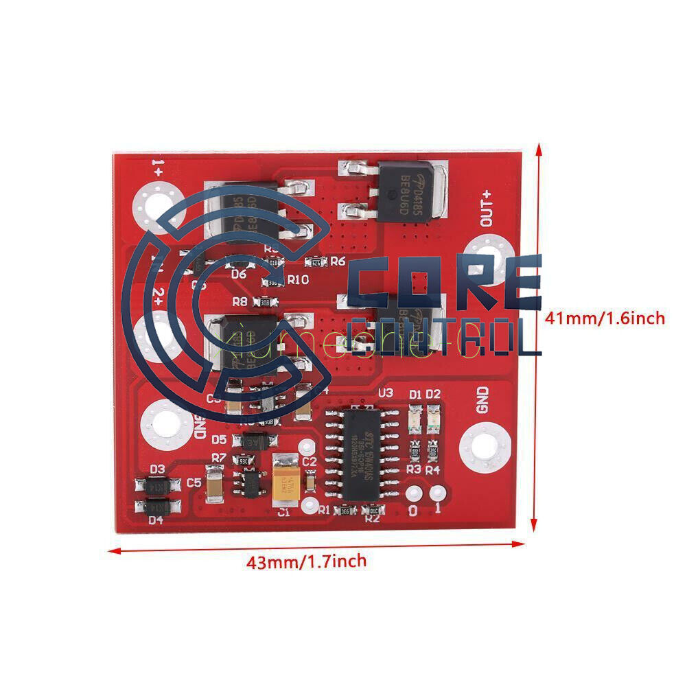 new DC 12V 8A Dual-Sources Automatic Transfer UPS Switch Battery Power Supply