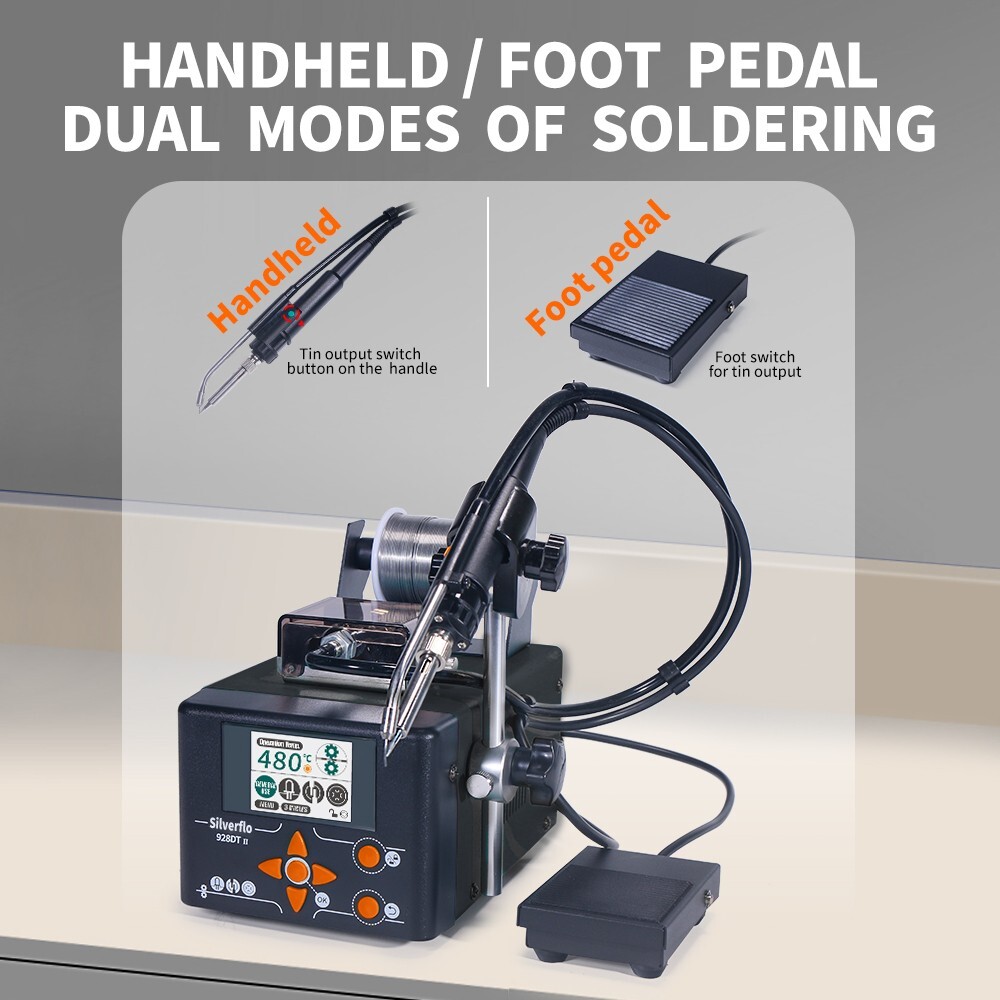 928DT-II Precision soldering station Auto Tin Feeder Dual Modes of Soldering