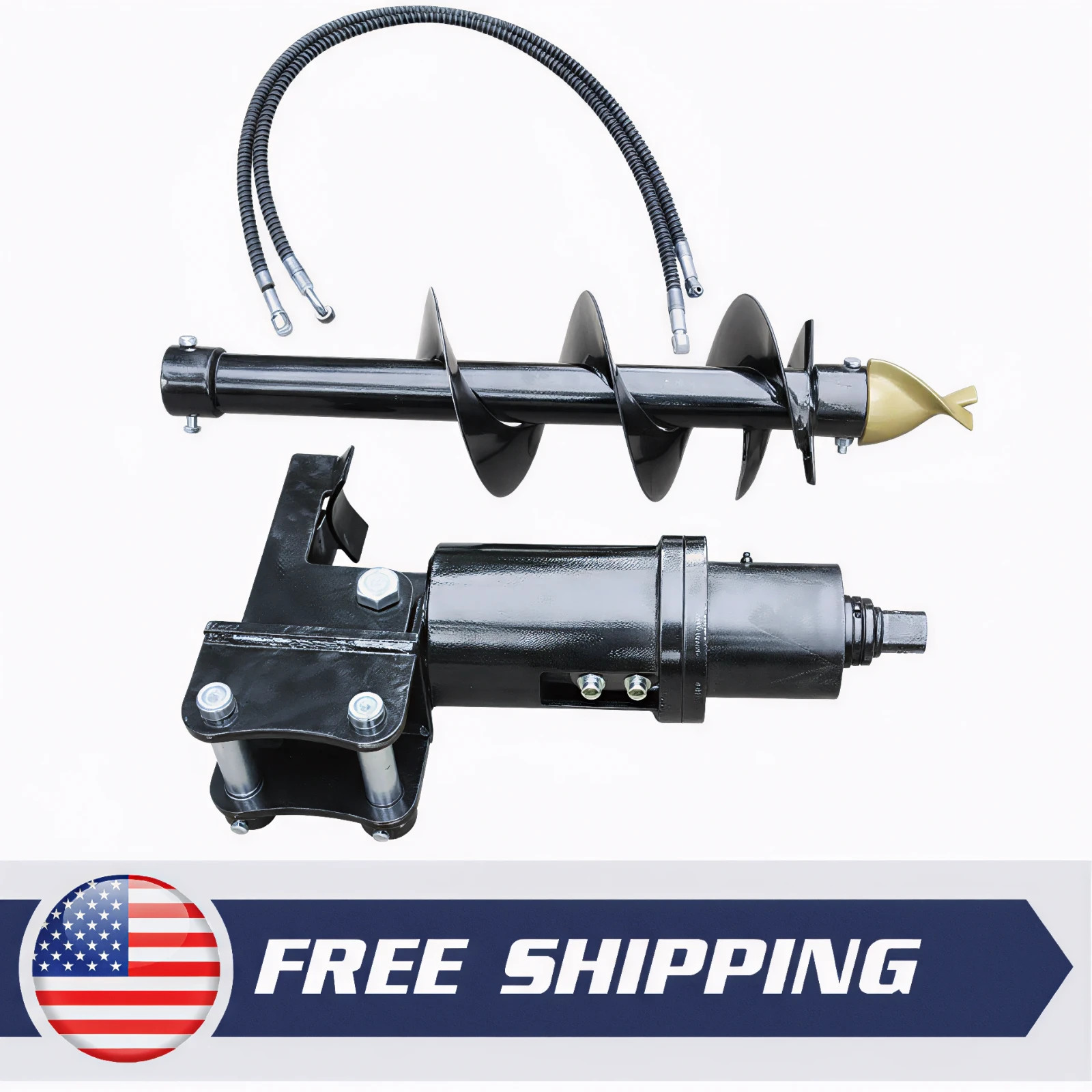 200mm Auger Drill 25mm Pin for 1-2T Mini Excavator 2026 new model, free shipping