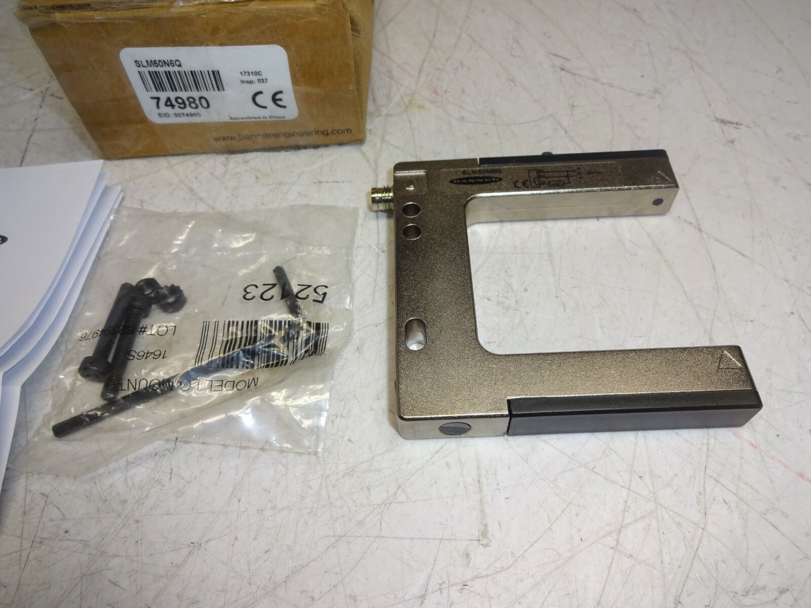 Banner Slm50n6q Slot Sensor 74980