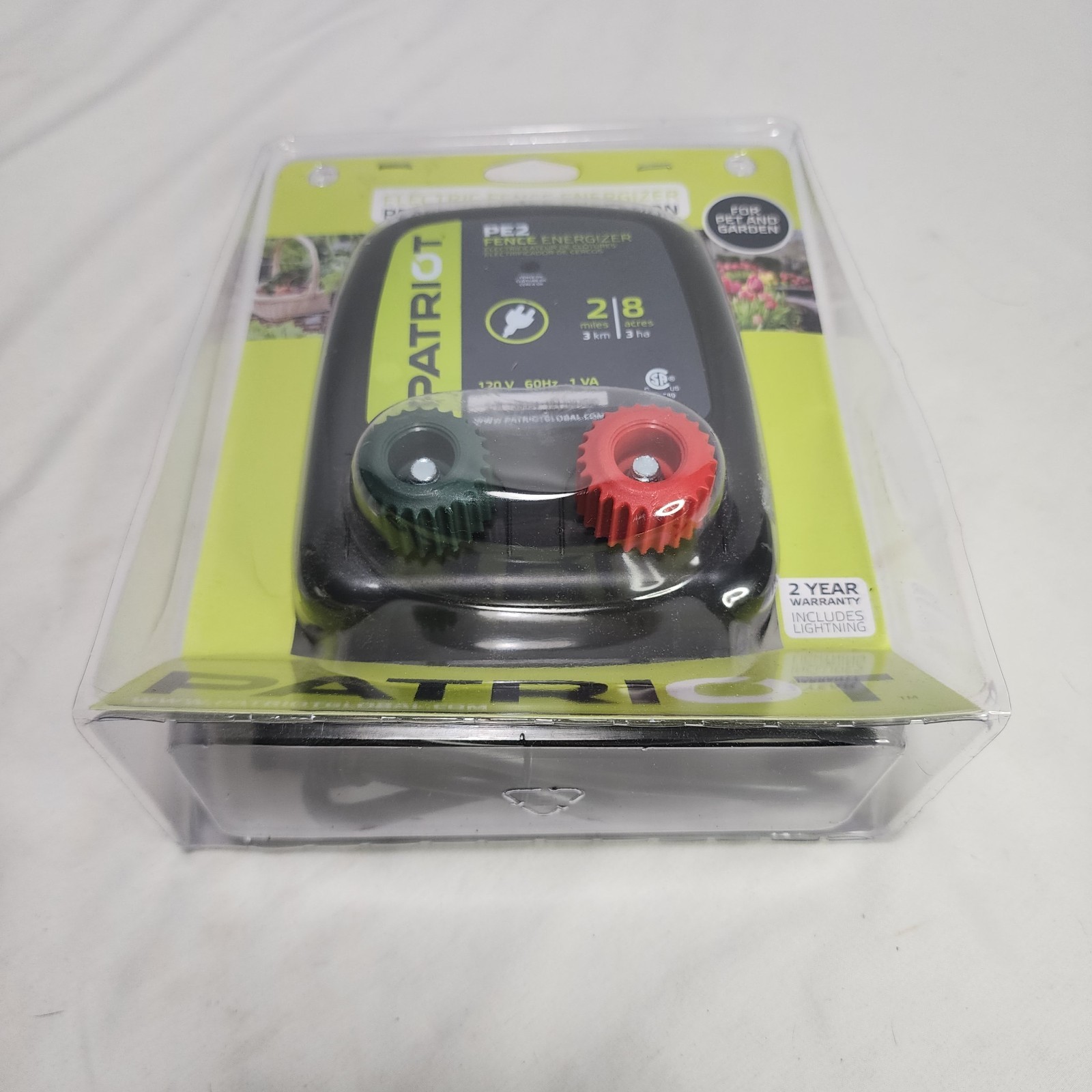 PATRIOT PE2 Electric Pet Fence Energizer – 2 Mile / 8 Acres – SEALED NEW