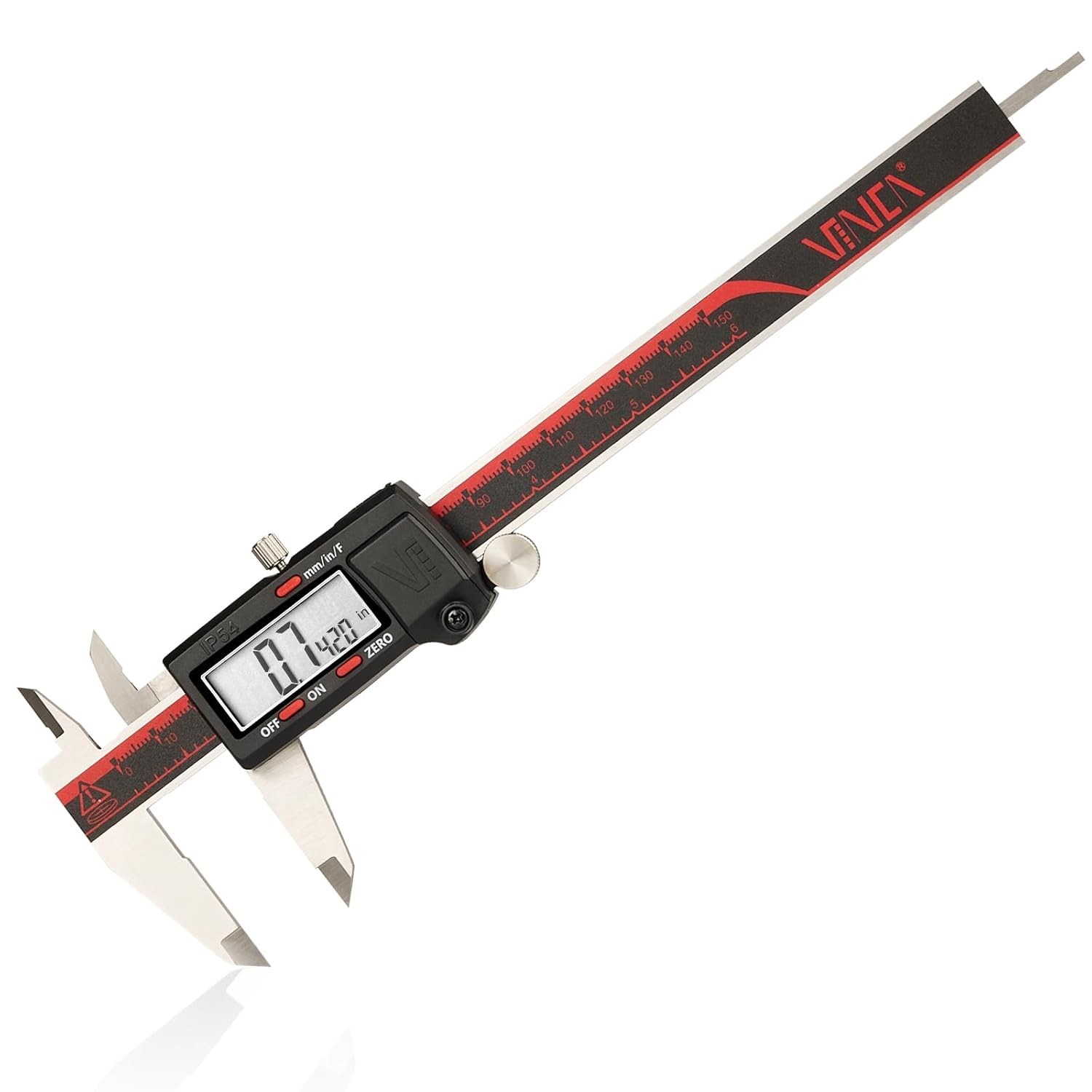 Extra-Large LCD Digital Caliper with Fraction Conversion – Sturdy & Accurate