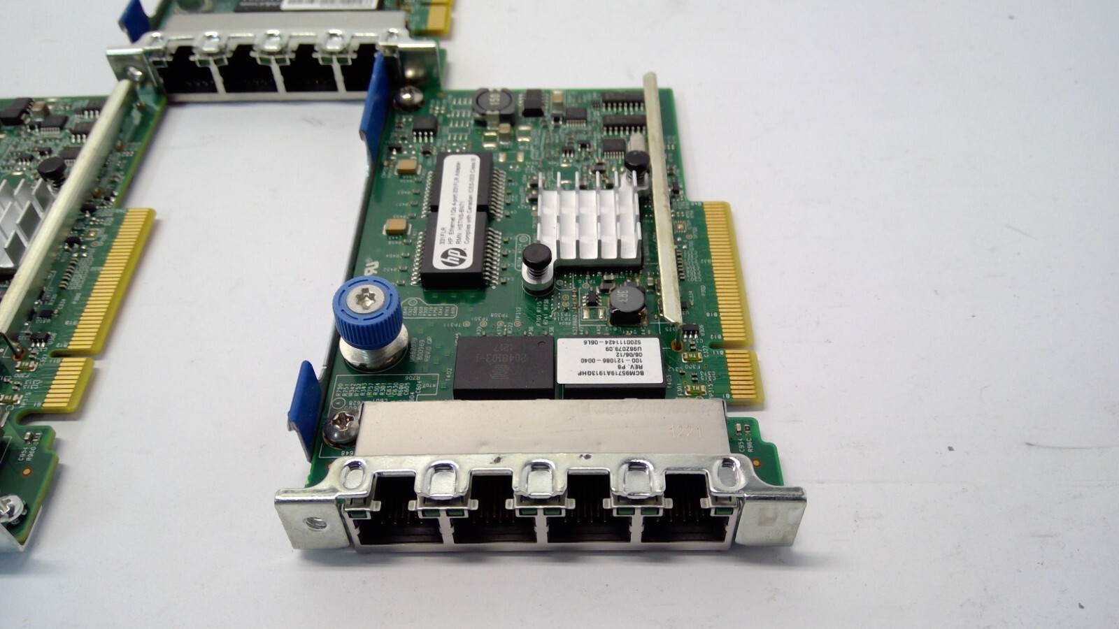 Lot of 5 HP 331FLR 1GB 4-Port Ethernet Adapter Cards, 629133-001