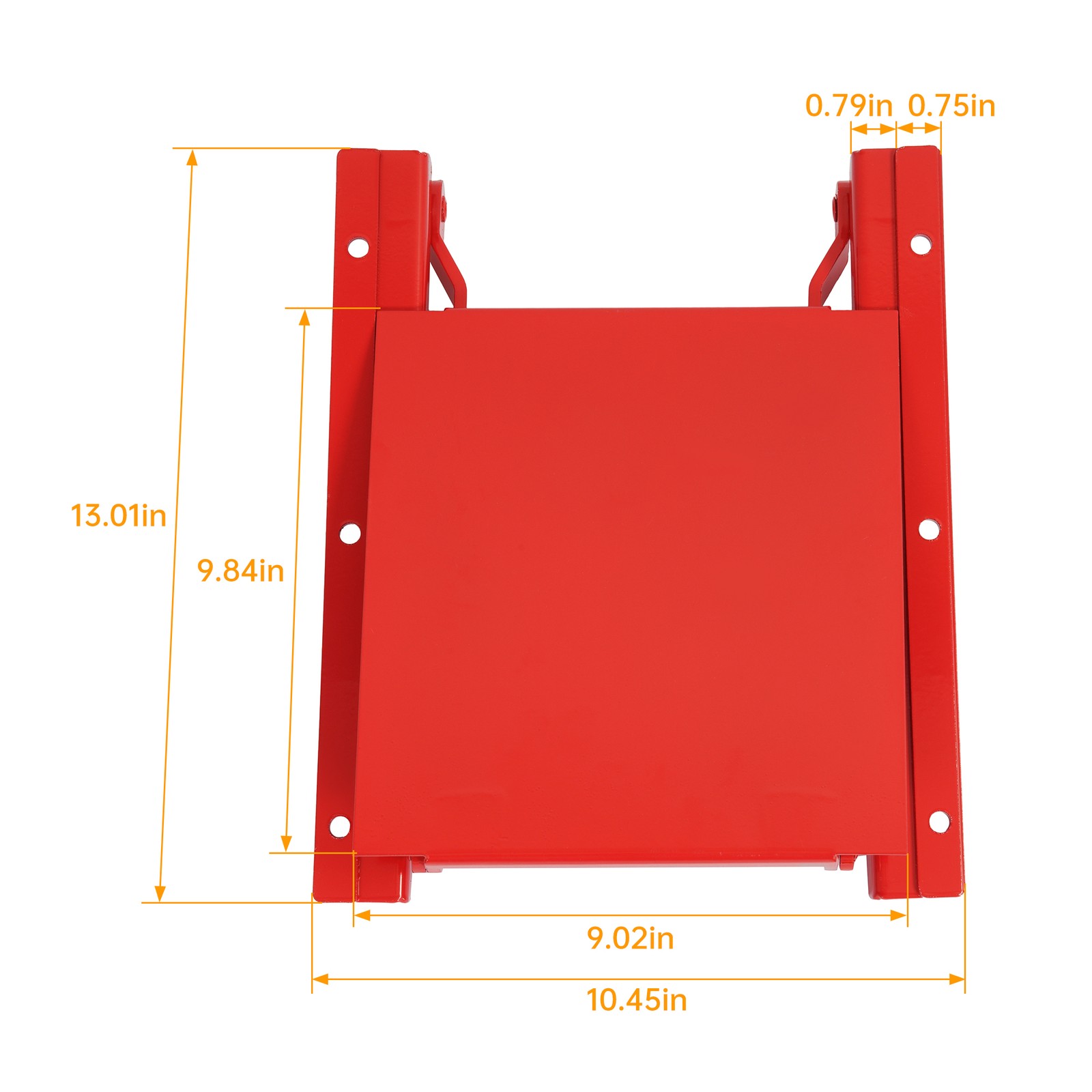 Heavy Duty Manual 9X9″ Sliding Grain Gate Red Feed Bin & Truck Unloading
