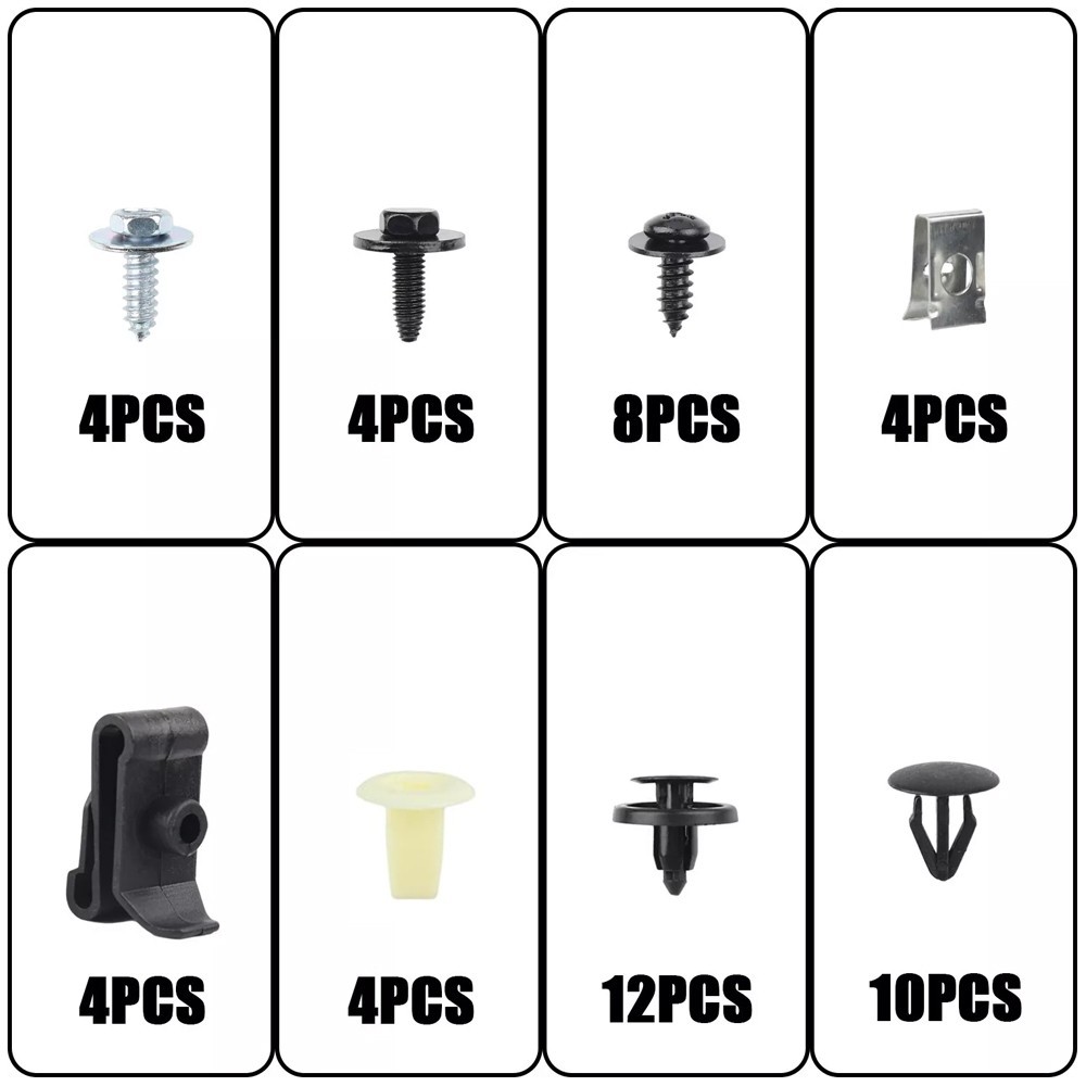 50Pcs For Lexus Engine Splash Shield Fender Bumper Screw Clips Rivet Fastener