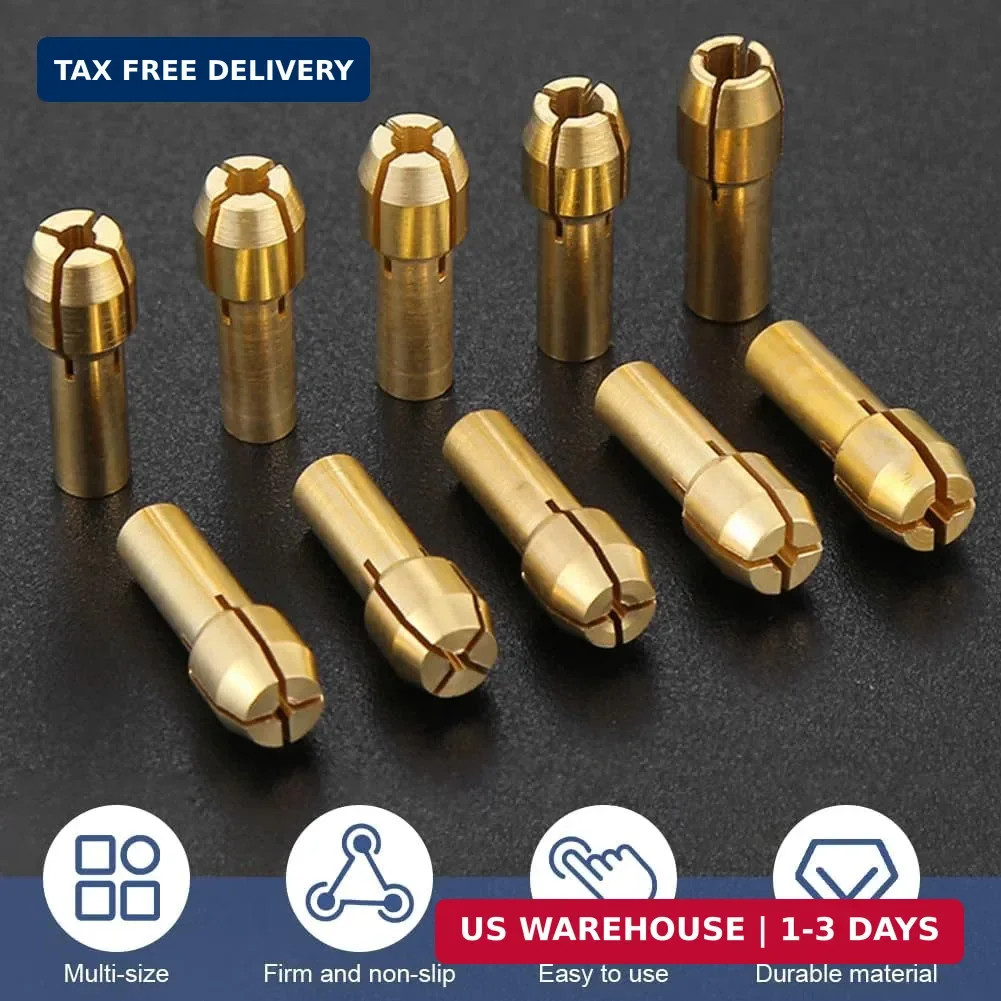 EMVANV 28pcs/set Drill Chuck Collet for Dremel, 1/32 To 1/8inch Drill Chuck Coll