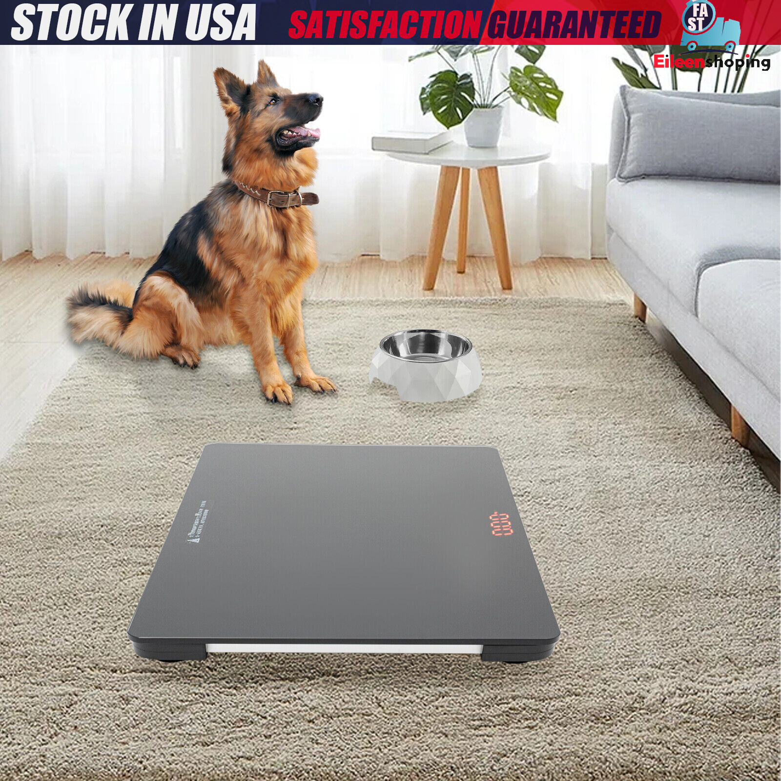 Small Pet Animal Scale G-Sensor LCD Weighing Scales for Pet Stores, Hospitals