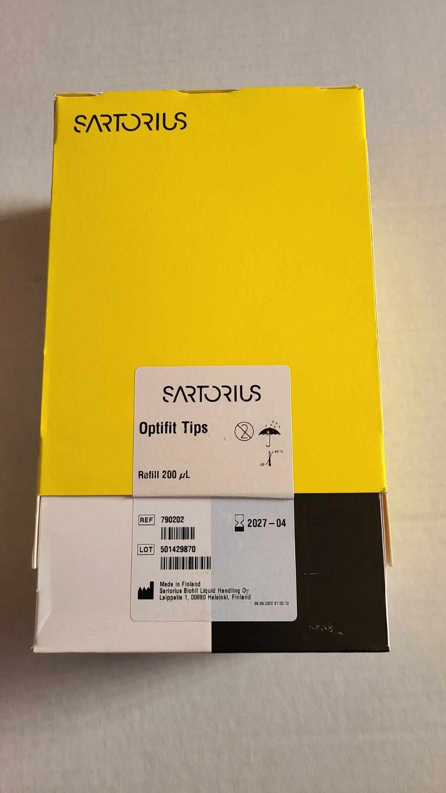 Sartorius Optifit Tip 0.5-200 ul Refill Tower 960 Tips 790202 Exp. 04/2027