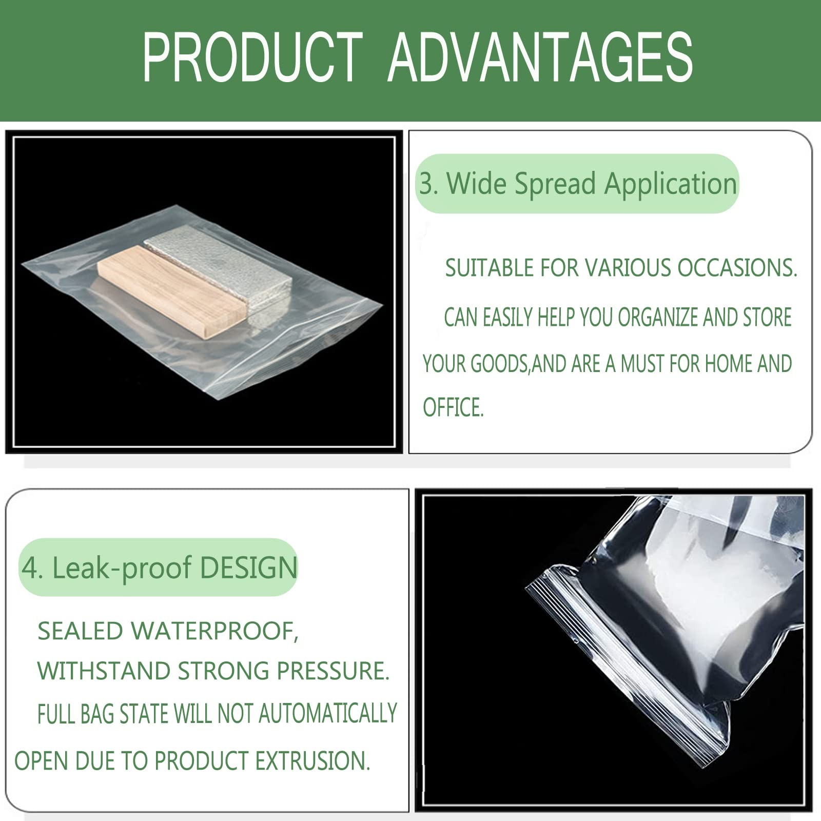Gallon Storage,4mil Heavy Duty Zip Lock Bag Poly Baggies with Resealable Zip …