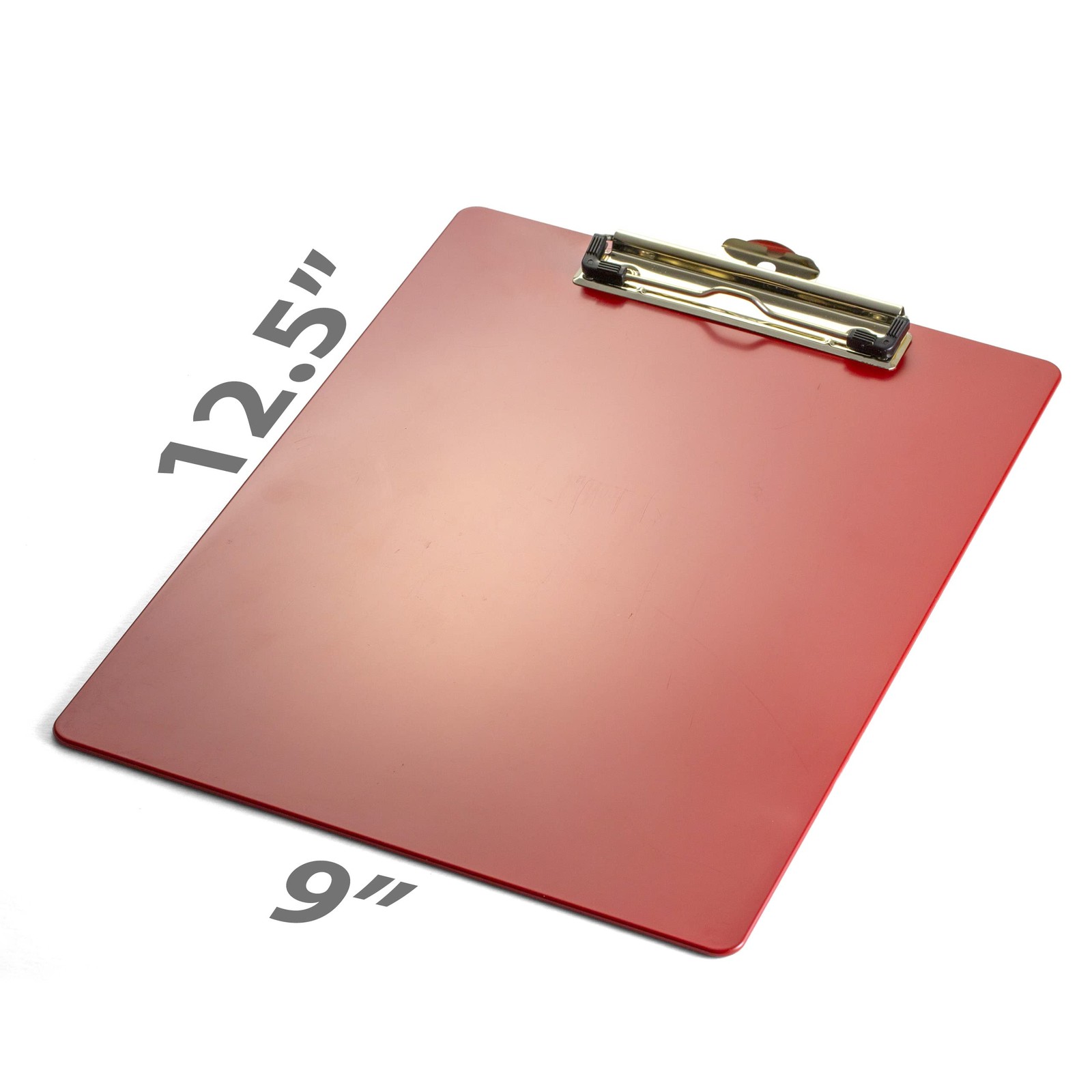 Officemate Recycled Plastic Clipboard, Letter Size, Red, Pack of 6 (83083) Red