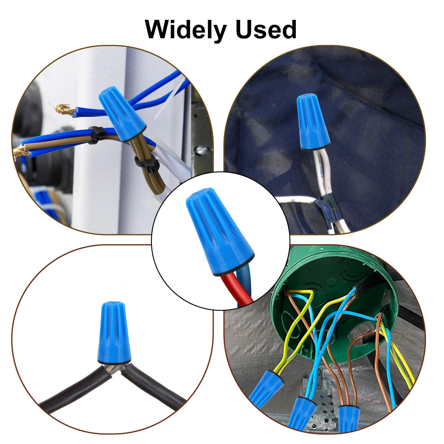 50Pcs Waterproof Wire Electrical Connectors, 22AWG-8AWG Outdoor Seal Nuts Cap UL