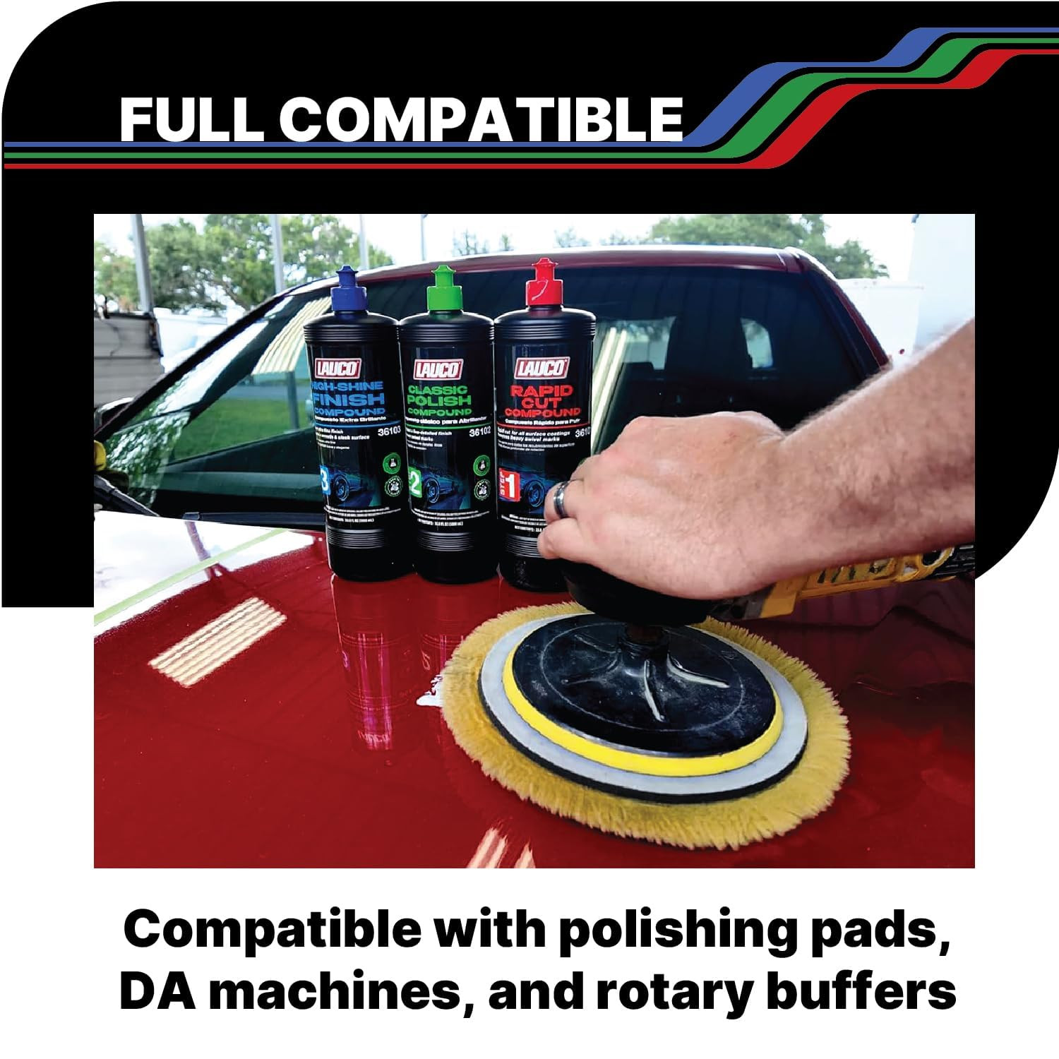 Paint Correction Compounds Step 1, 2, 3, Swirl Remover 8Oz Kits, with a Towel, S
