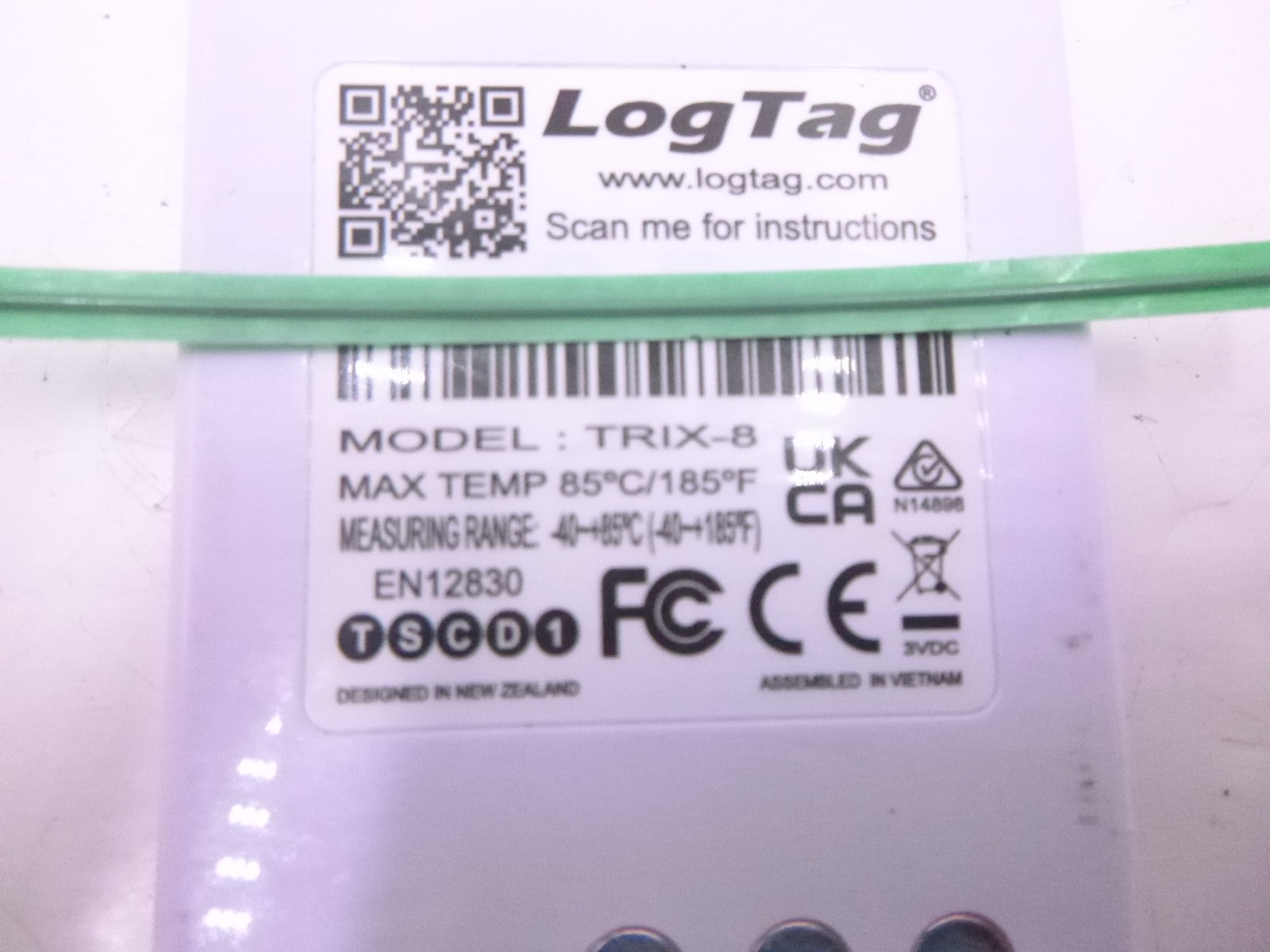 Pimm LogTag Temperature Data Recorder TRIX-8 85°C/185°F Max Temp Multi-Use