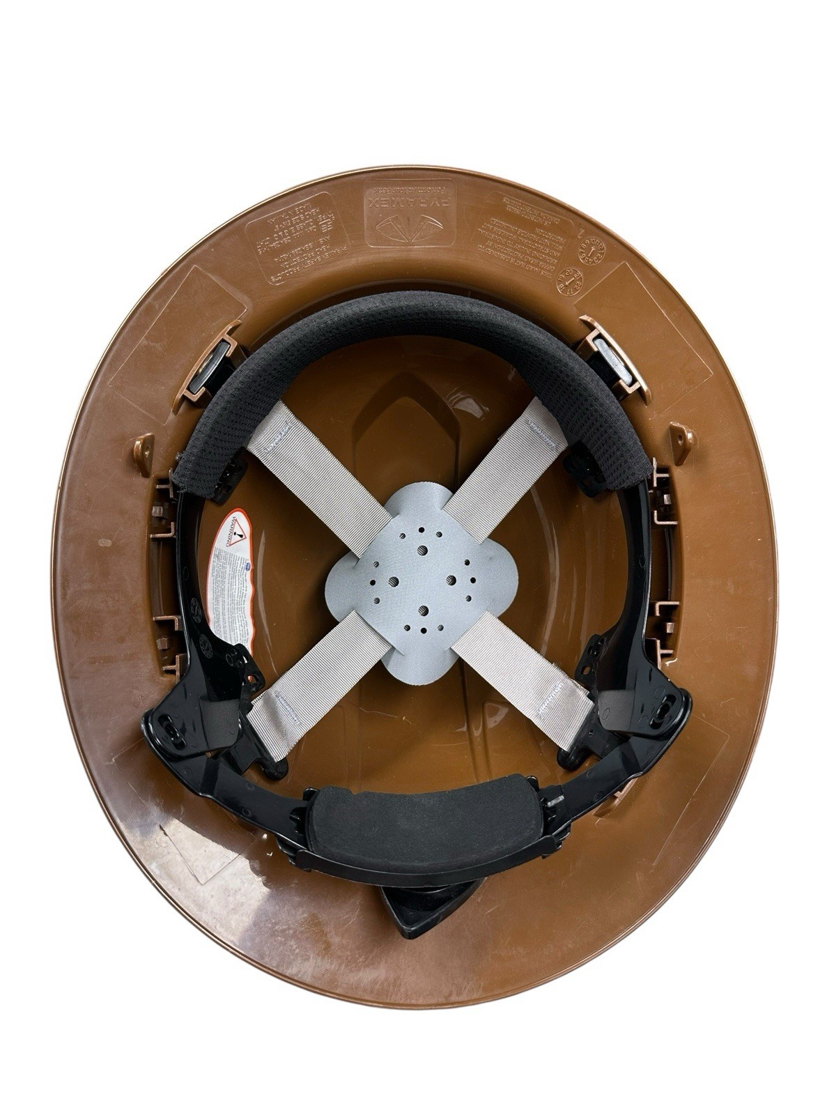 MSA Pyramex Full Brim Copper Ridgeline Protective Safety Hard Hat #100