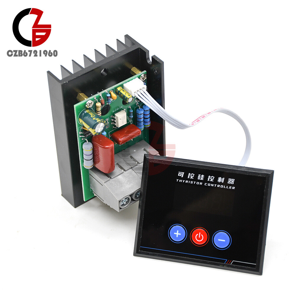 AC 220V 4KW 6KW 10KW SCR Voltage Regulator Dimmer Motor Speed Controller Module