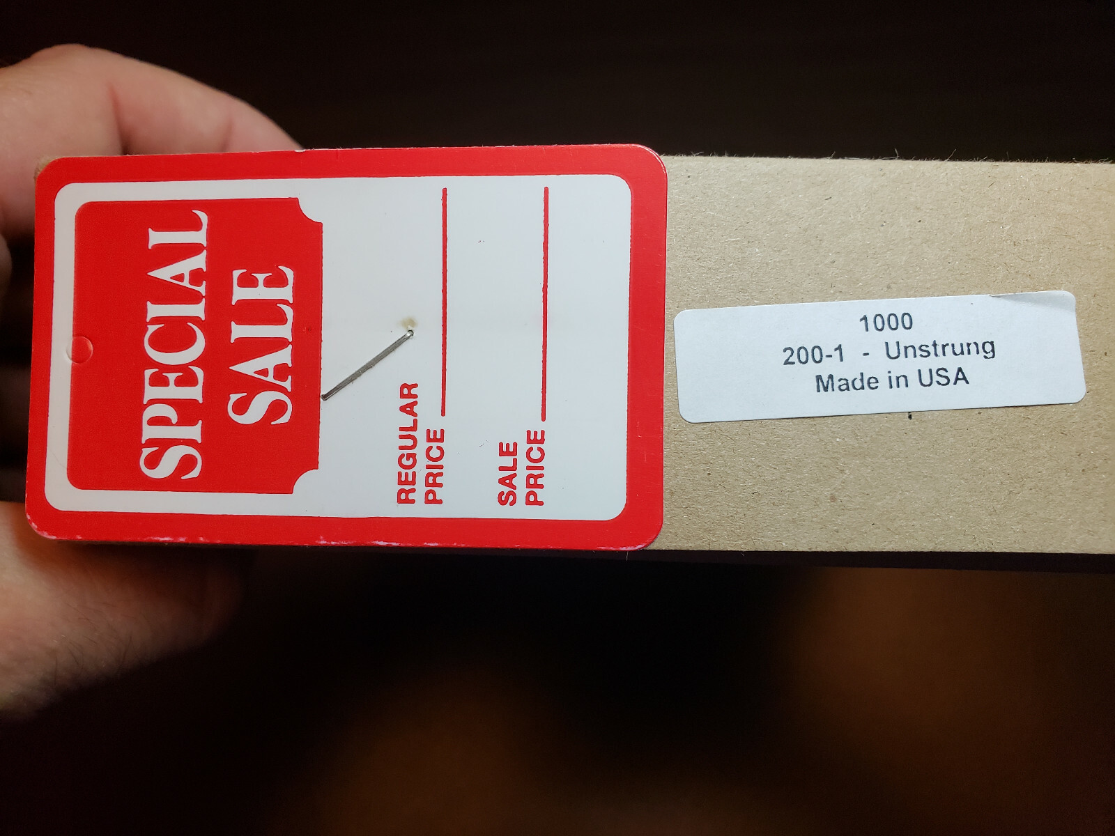 1000 Red White Special Sale Coupon Merchandise Price Tags Large Unstrung Label