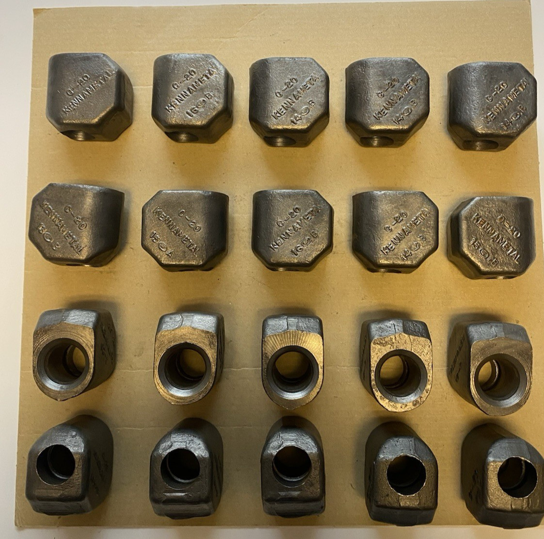NEW KENNAMENTAL C-20 ROCK AUGER TOOTH POCKETS / MADE IN THE USA