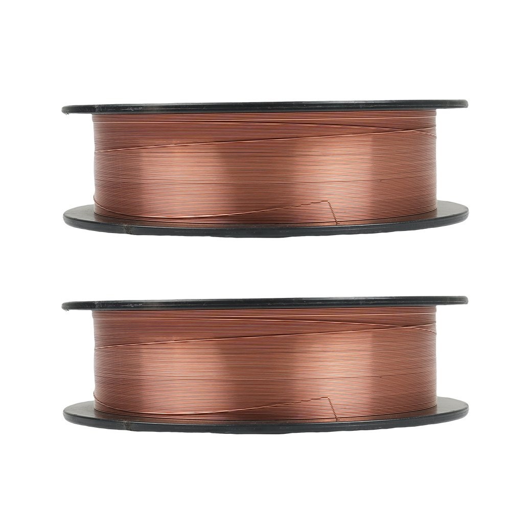 2 Rolls ER70S-6 .023 Inch (0.6 mm) Mild Steel MIG Welding Wires 10Lbs Spool Wire