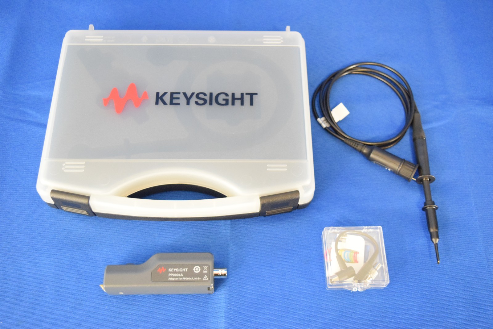Keysight PP0001A Passive Hi-Z+ Probe 1GHz 300Vrms w/ PP0004A Adapter