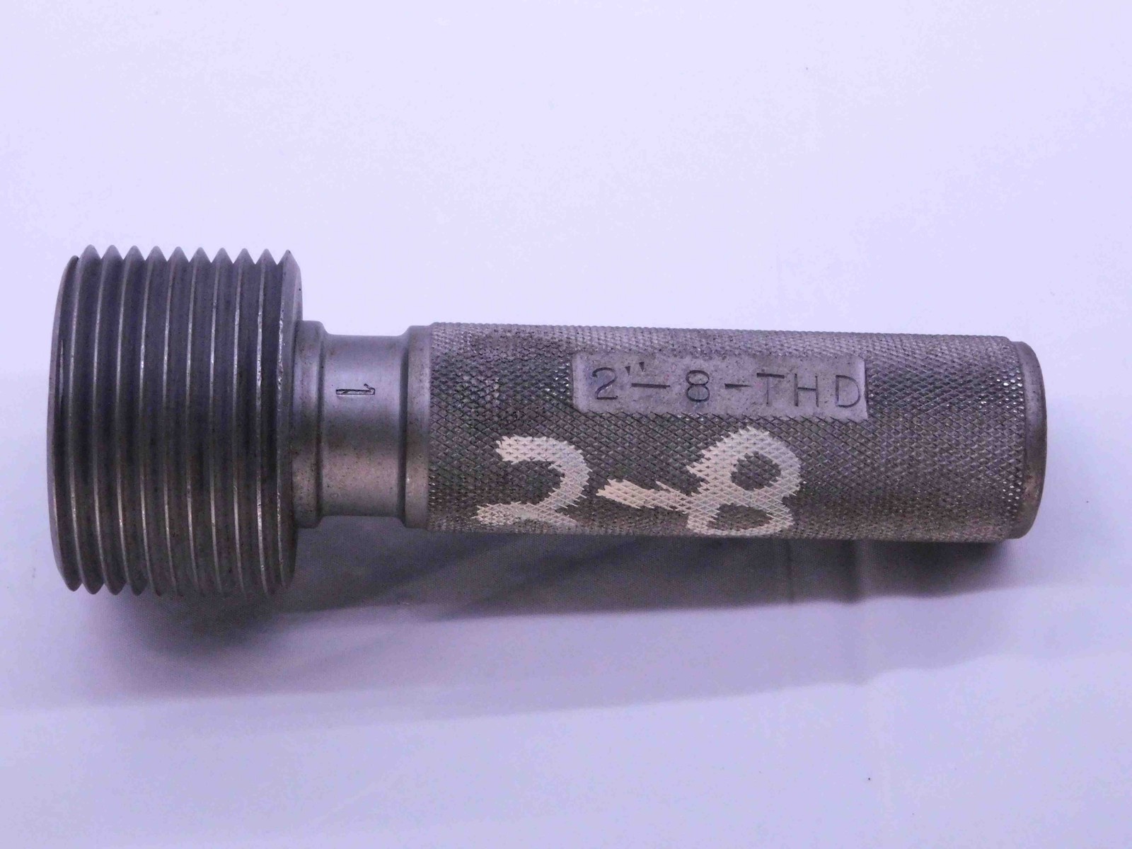 SHOP MADE 2″ 8 THREAD PLUG GAGE 2.0 2.00 2.000 2.0000 2″-8 INSPECTION CHECK