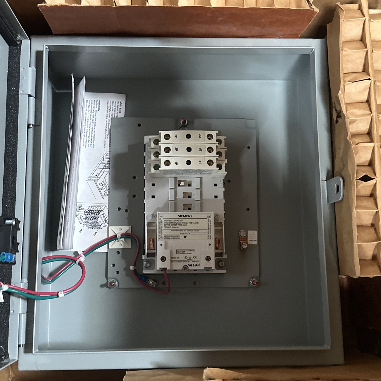 🔴Siemens LCE02C005120A Electrically Held Lighting & Heating Contactor 30A‼️