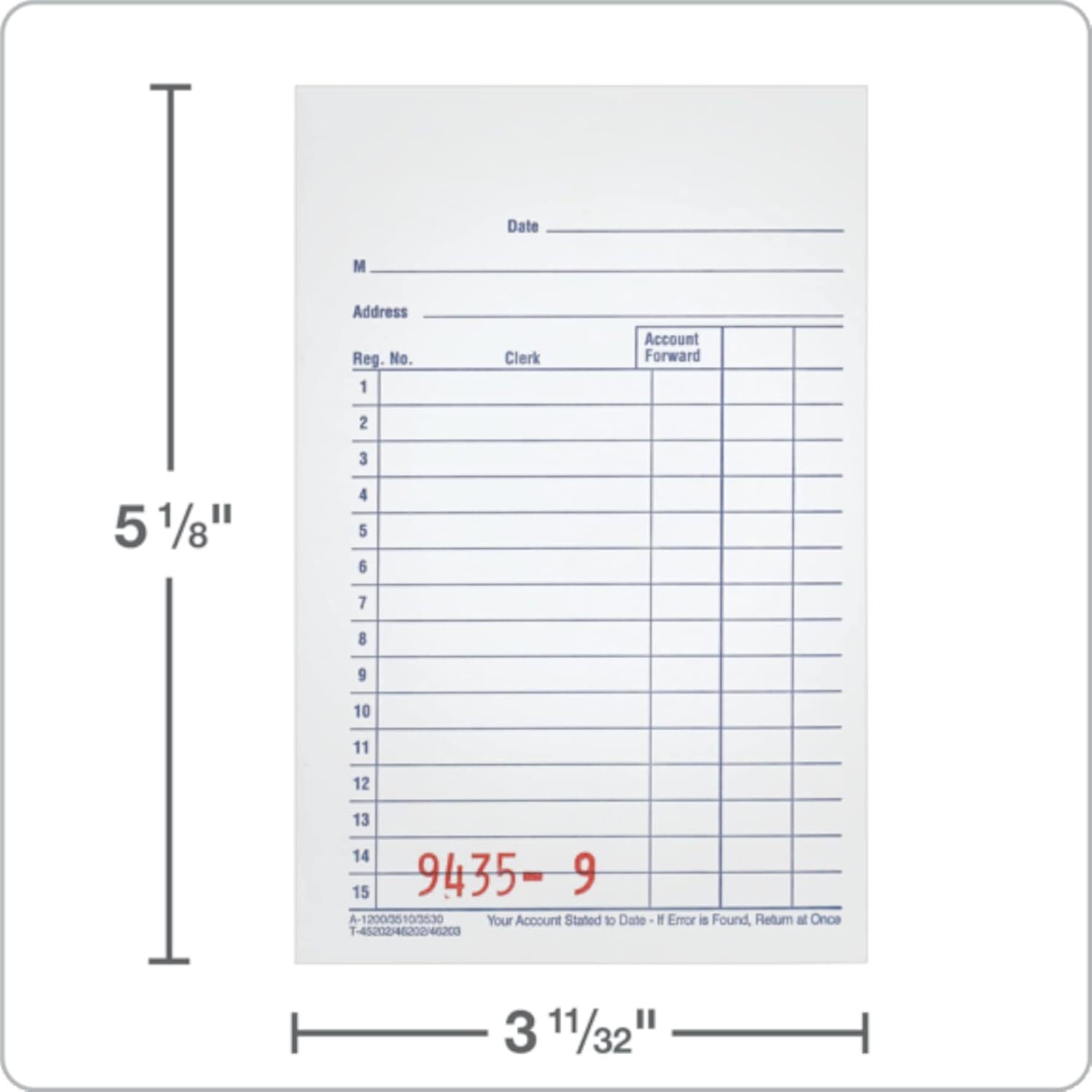 **Adams General Purpose Sales Book, Carbonless, (Pack Of 10) (DC3510)** The book
