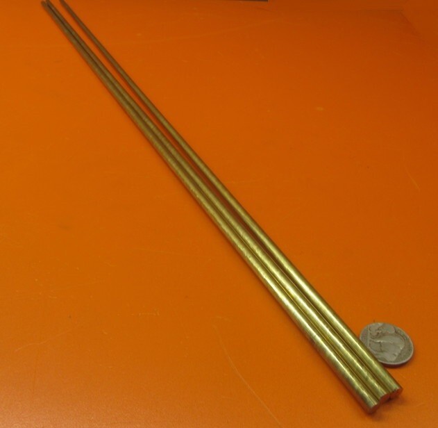 360 Brass Rod 7/32″ (.219″) Diameter x 24.0″ Length, 3 Pcs, 6 Ft