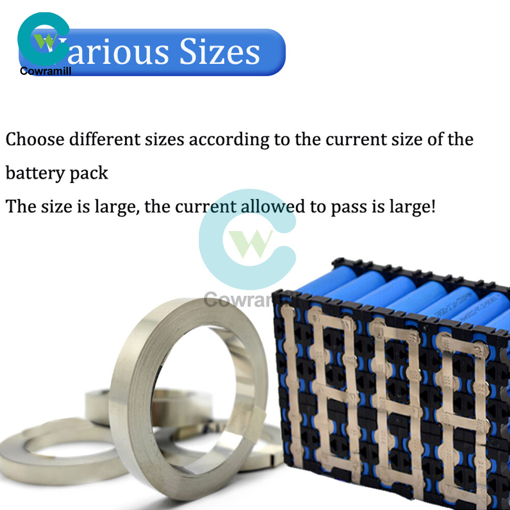 0.1/0.12/0.15/0.2mm*8mm Nickel Strip Tape Sheet for Battery Spot Solder 10m/Roll