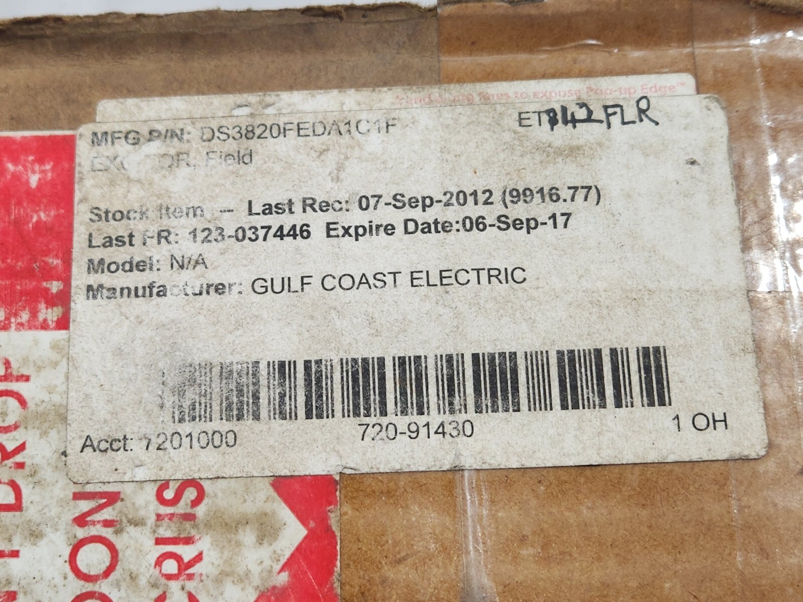 GENERAL ELECTRIC DS3820FEDA1C1F FIELD EXCITER