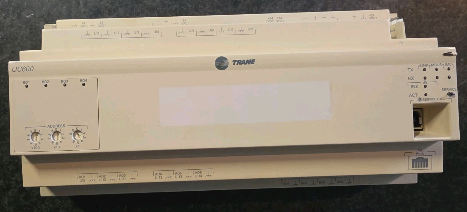 Trane Tracer UC600 Programmable Controller X13651548010 Rev M HVAC BACnet