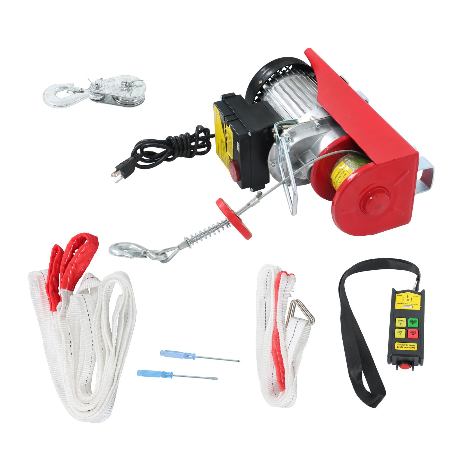 1320lbs Mini Electric Hoist PA600 & Wireless Remote Control 110V Height 20-40ft