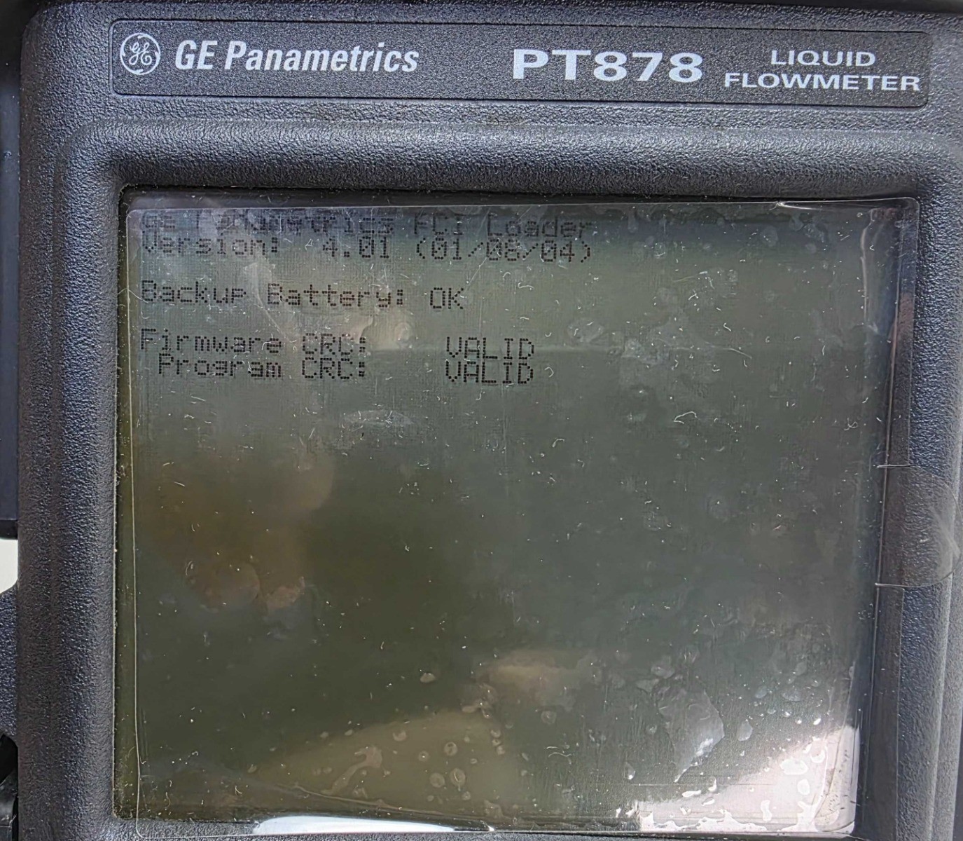GE Panametrics PT878 Handheld Ultrasonic Flowmeter PT 878