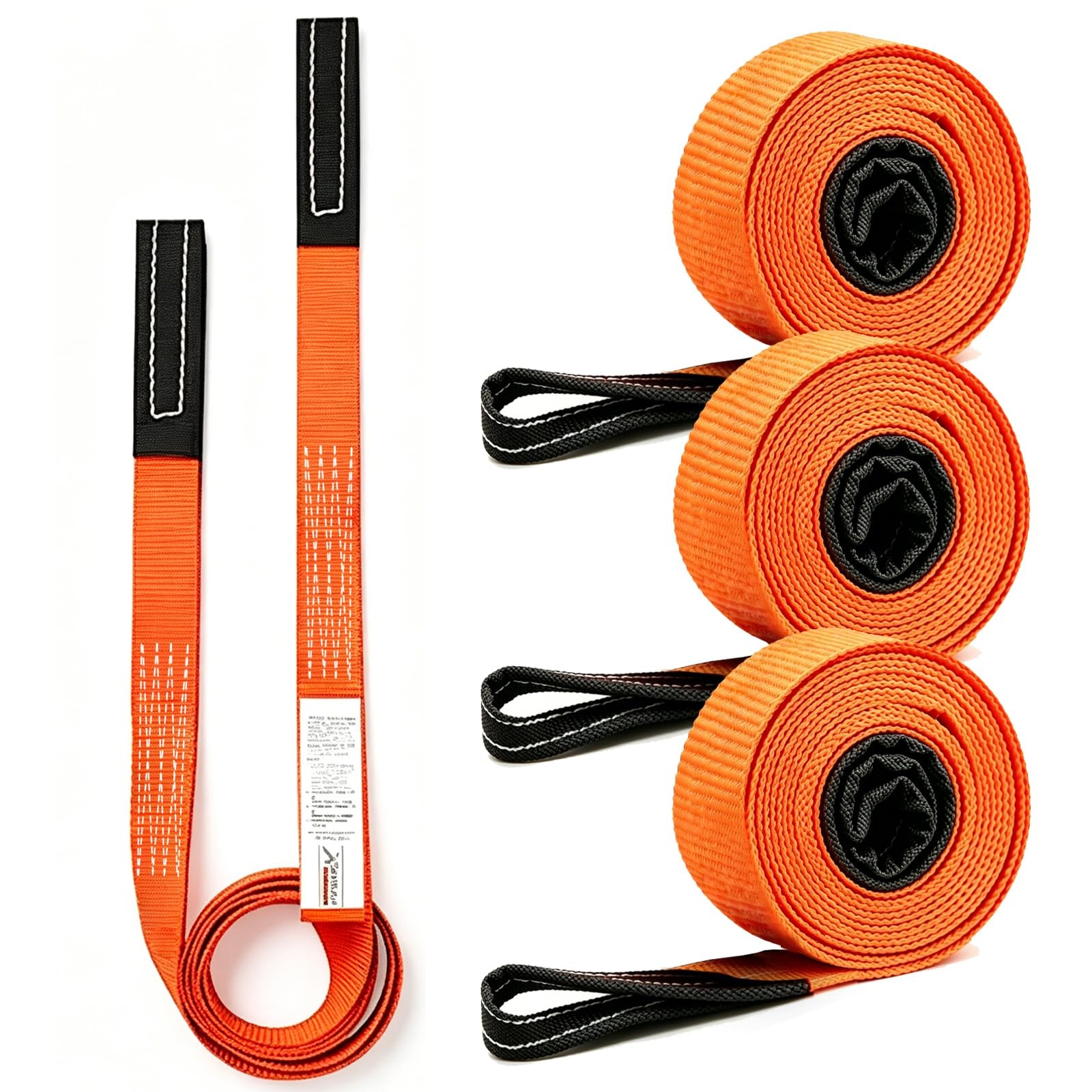4PK 1″x6.5ft Lifting Sling Straps 2000 lb Vertical Capacity