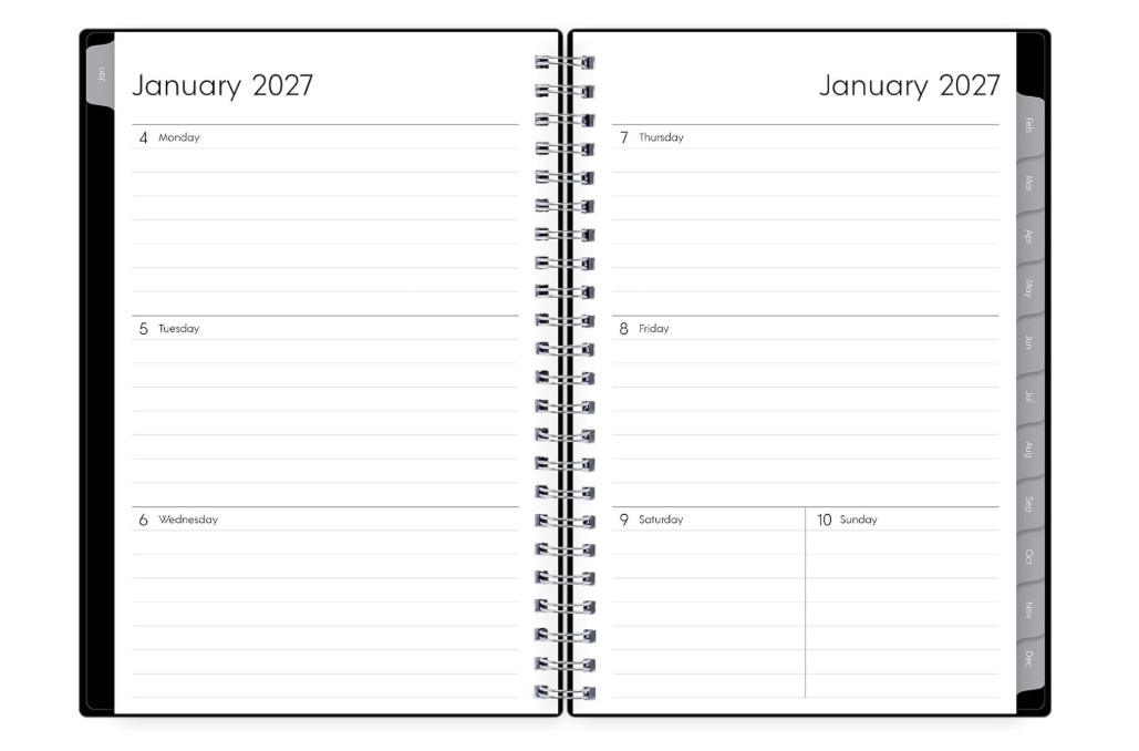 Blue Sky 2027 Weekly and Monthly Planner Calendar, Includes January 2027 – Decem