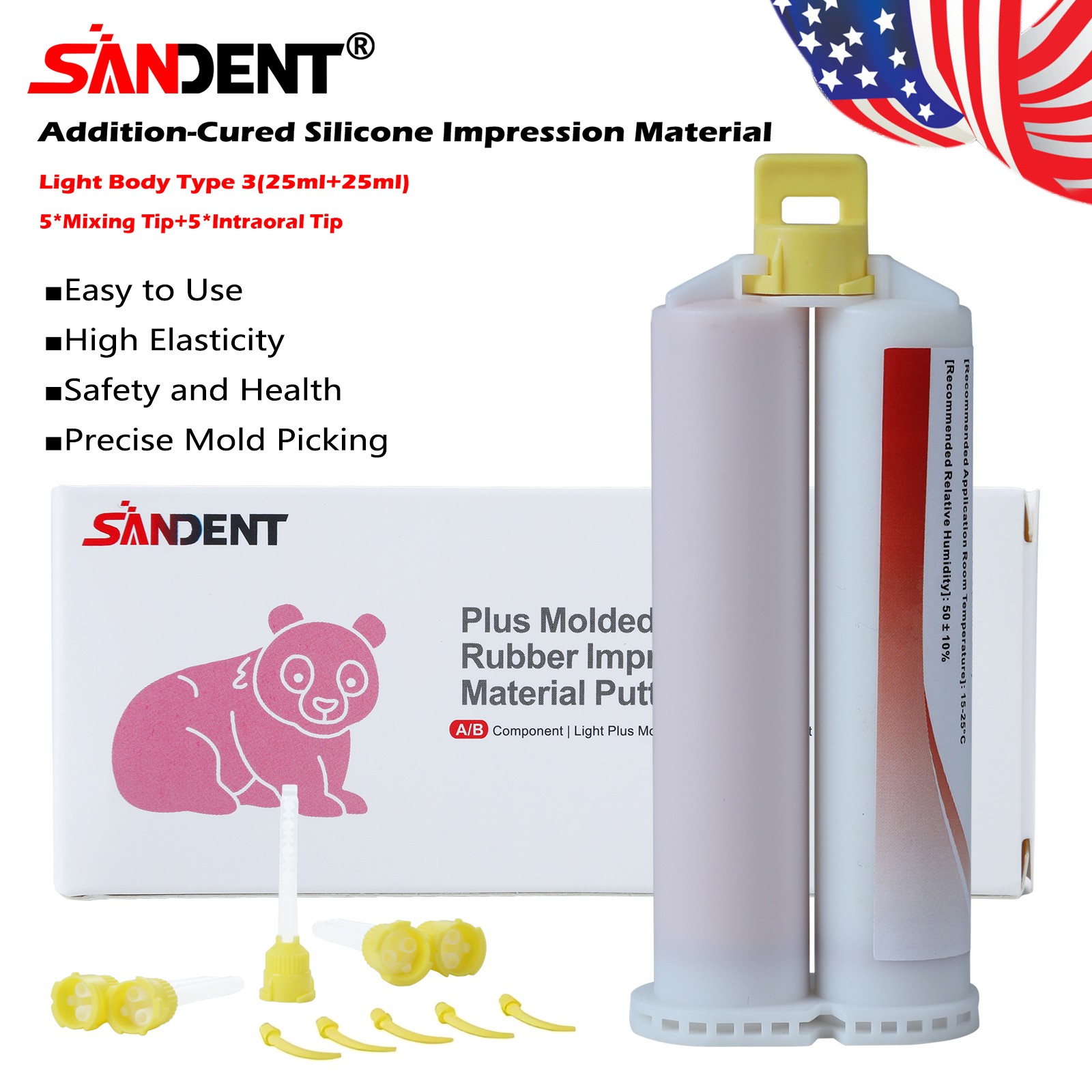 USA SEASKY Dental Low Slow Speed Handpiece Contra Angle Latch E-Type NSK
