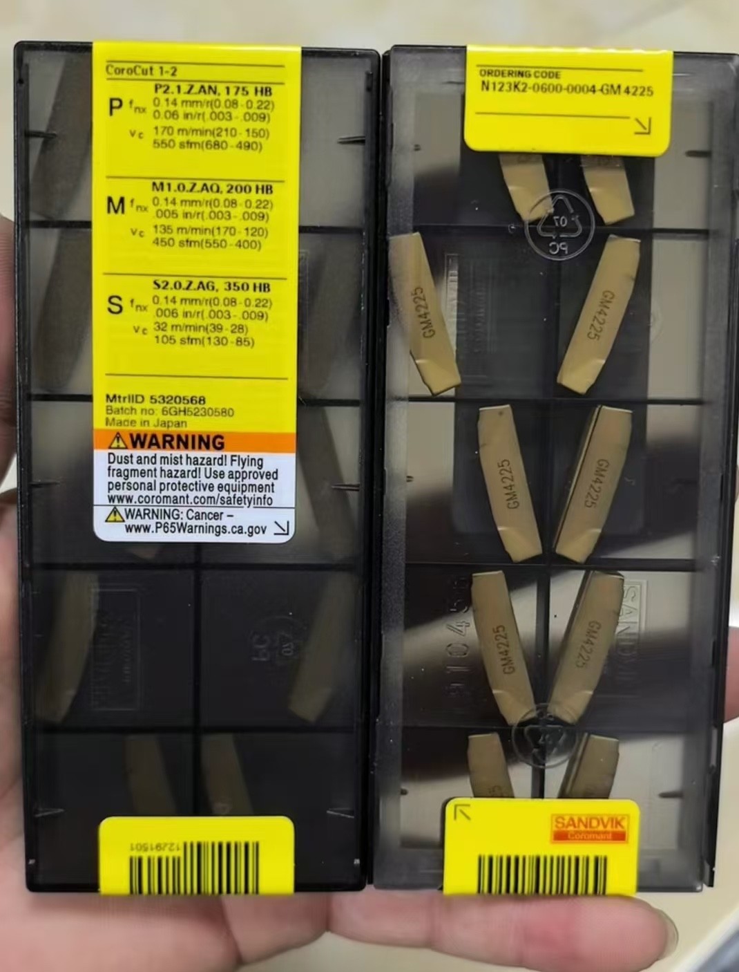 N123K2-0600-0004-GM 4225/ Sandvik / 10 PCS