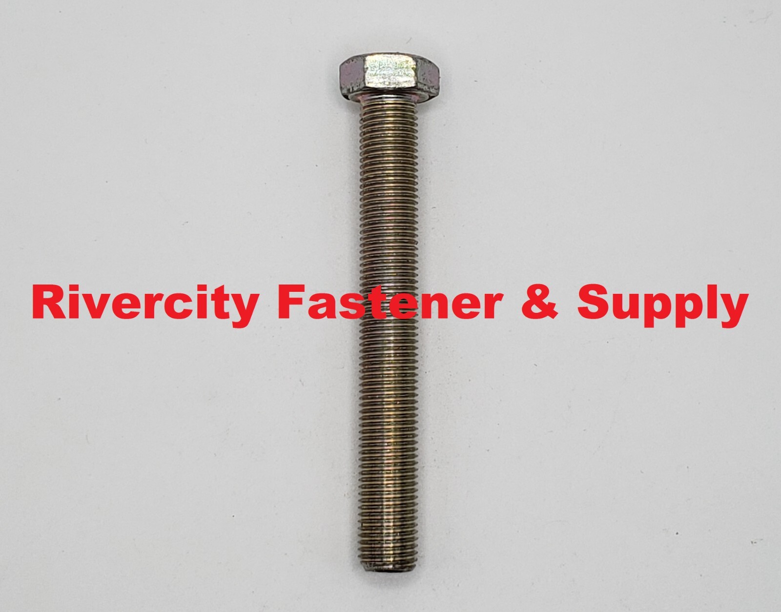 (1) 3/8-24X3 Tap Bolt 3/8 x 3 Grade 8 Hex Head Screw .375 x 3.00 Full Thread