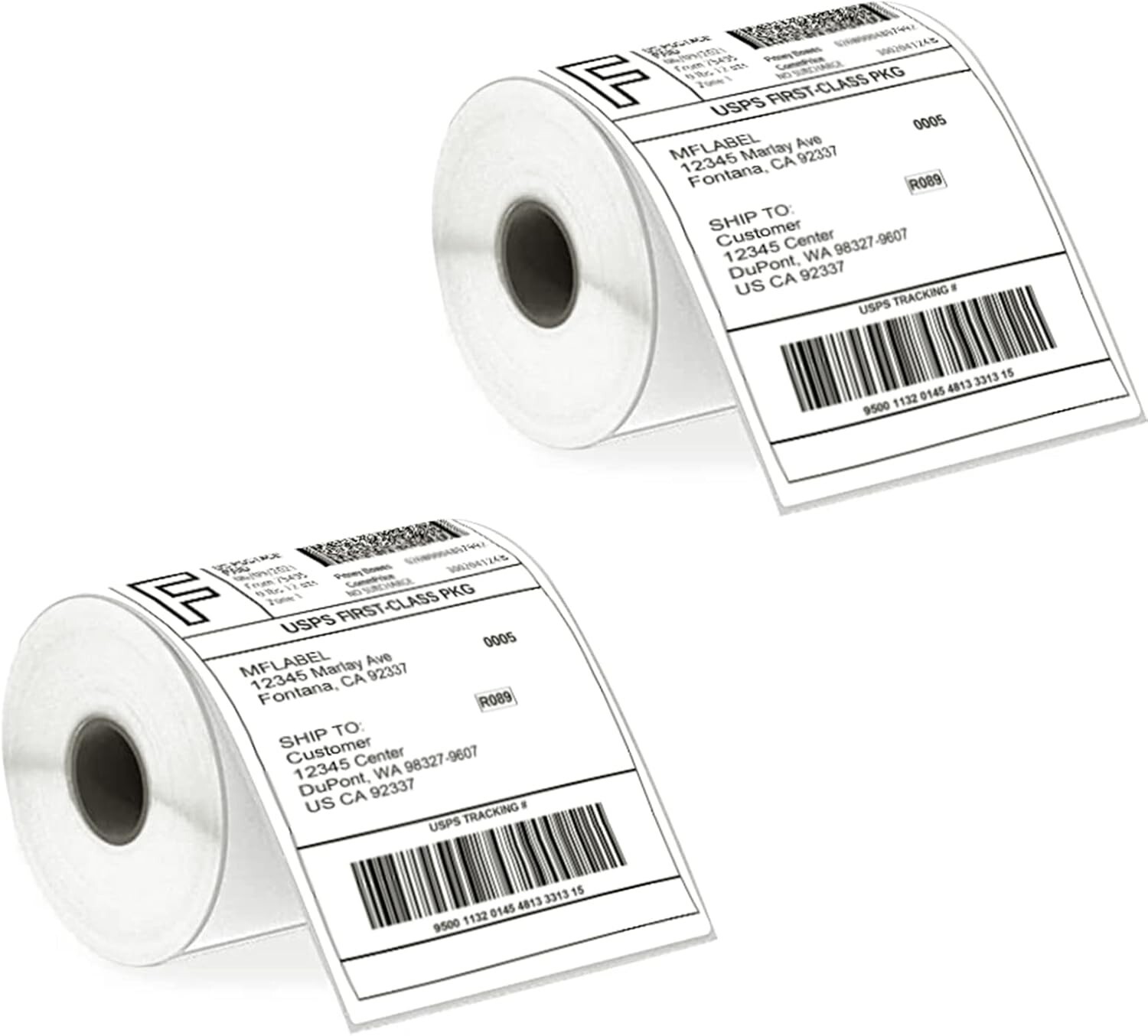 500 Thermal Shipping Labels 4×6 for thermal printers 250 Labels/Roll 2 Rolls
