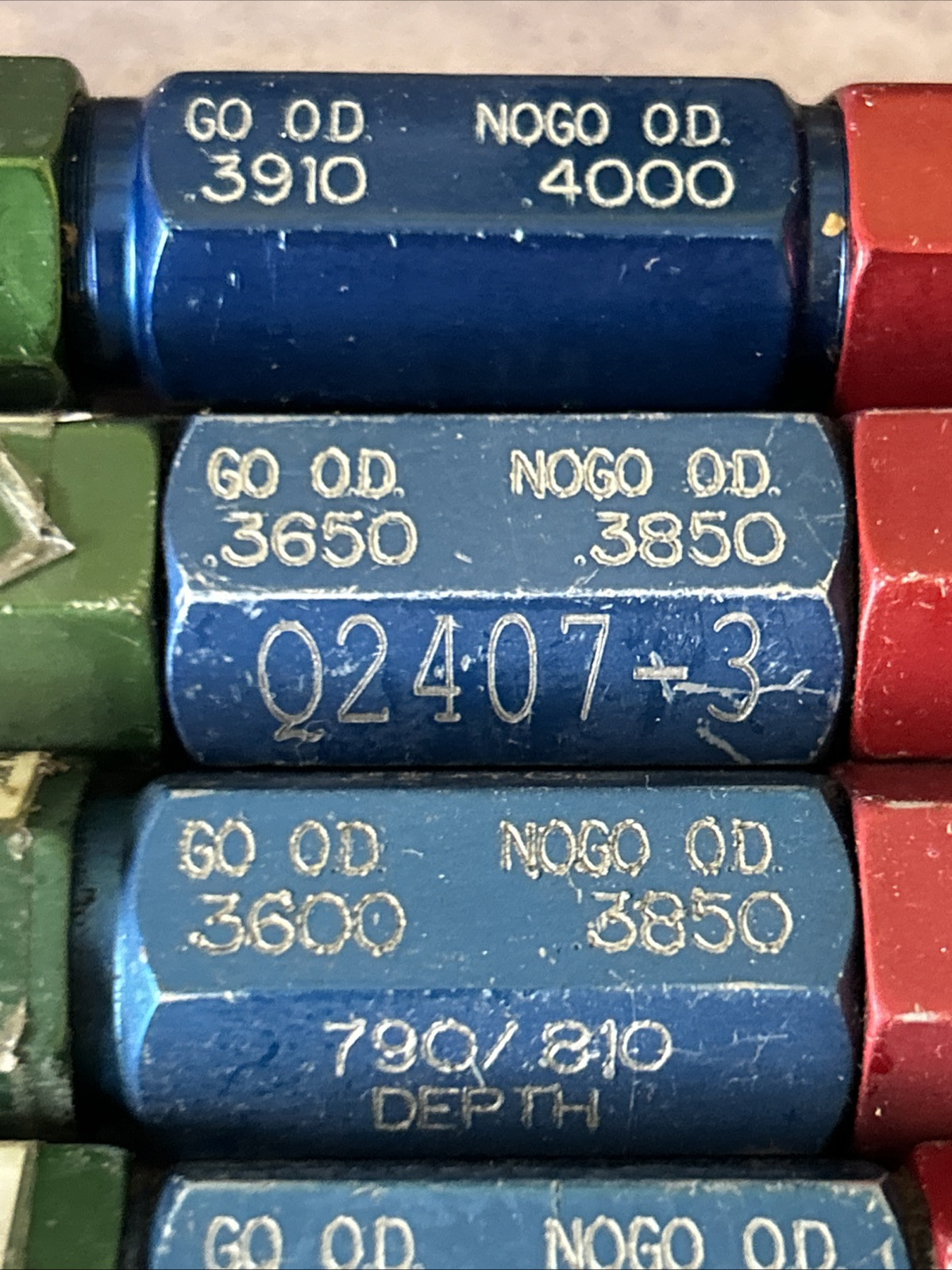 [LOT OF 11!] ATLAS 0.3000-0.4000 Go / No-Go OD Gages (Mixed Lot) _FAST SHIPPING!