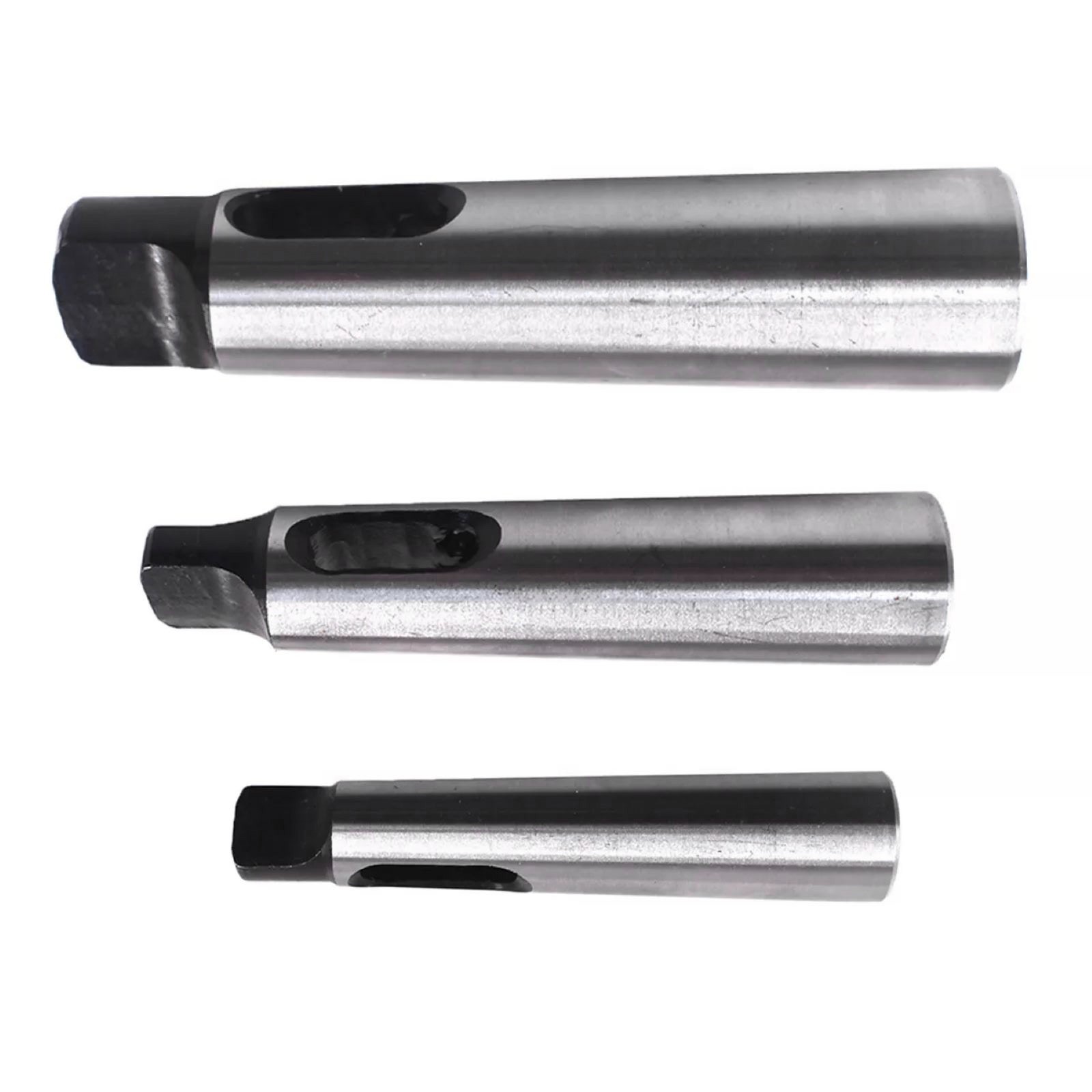 3pcs Morse Taper Adapter Reducing Drill Sleeve achieving a hardness of 50 HRC