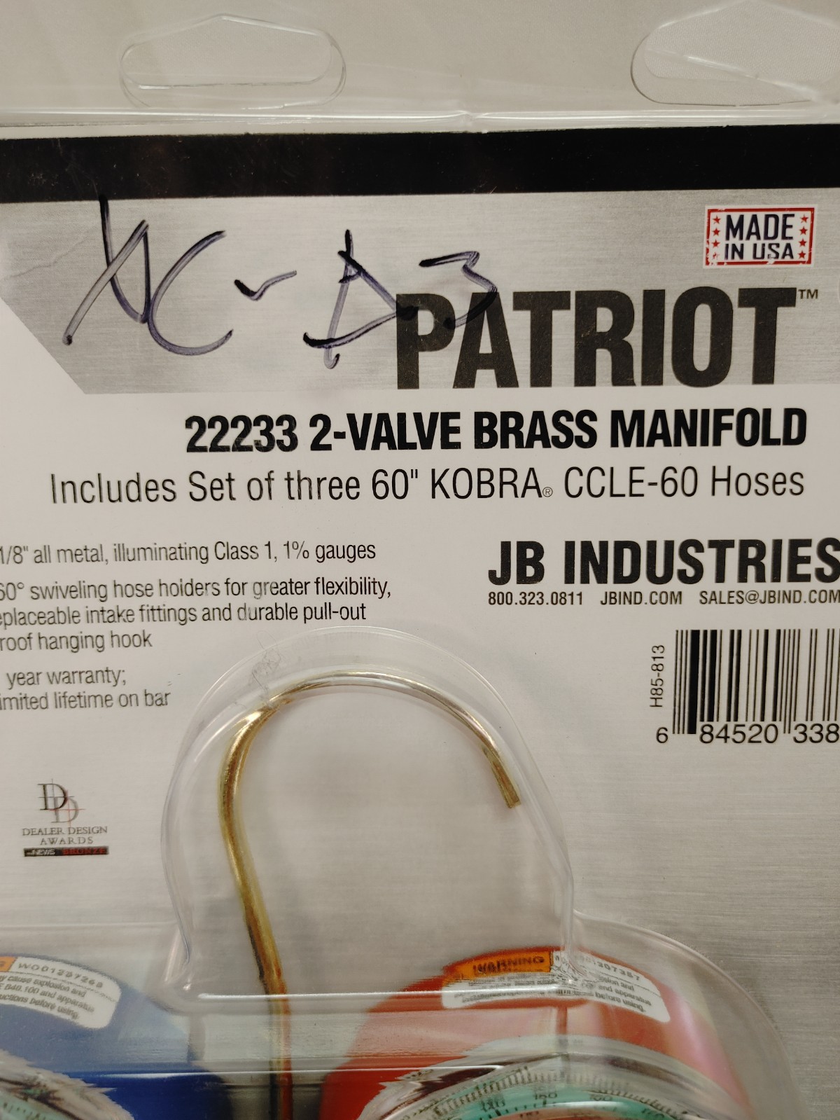JB Industries 22233 – Patriot™ 2-Valve Brass Manifold